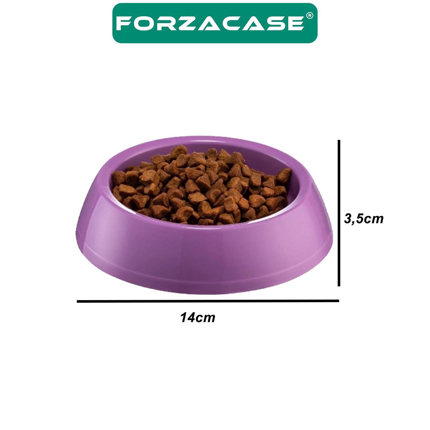 Forzacase 200ml Kedi ve Köpekler için Plastik Mama Ve Su Kabı - FC661