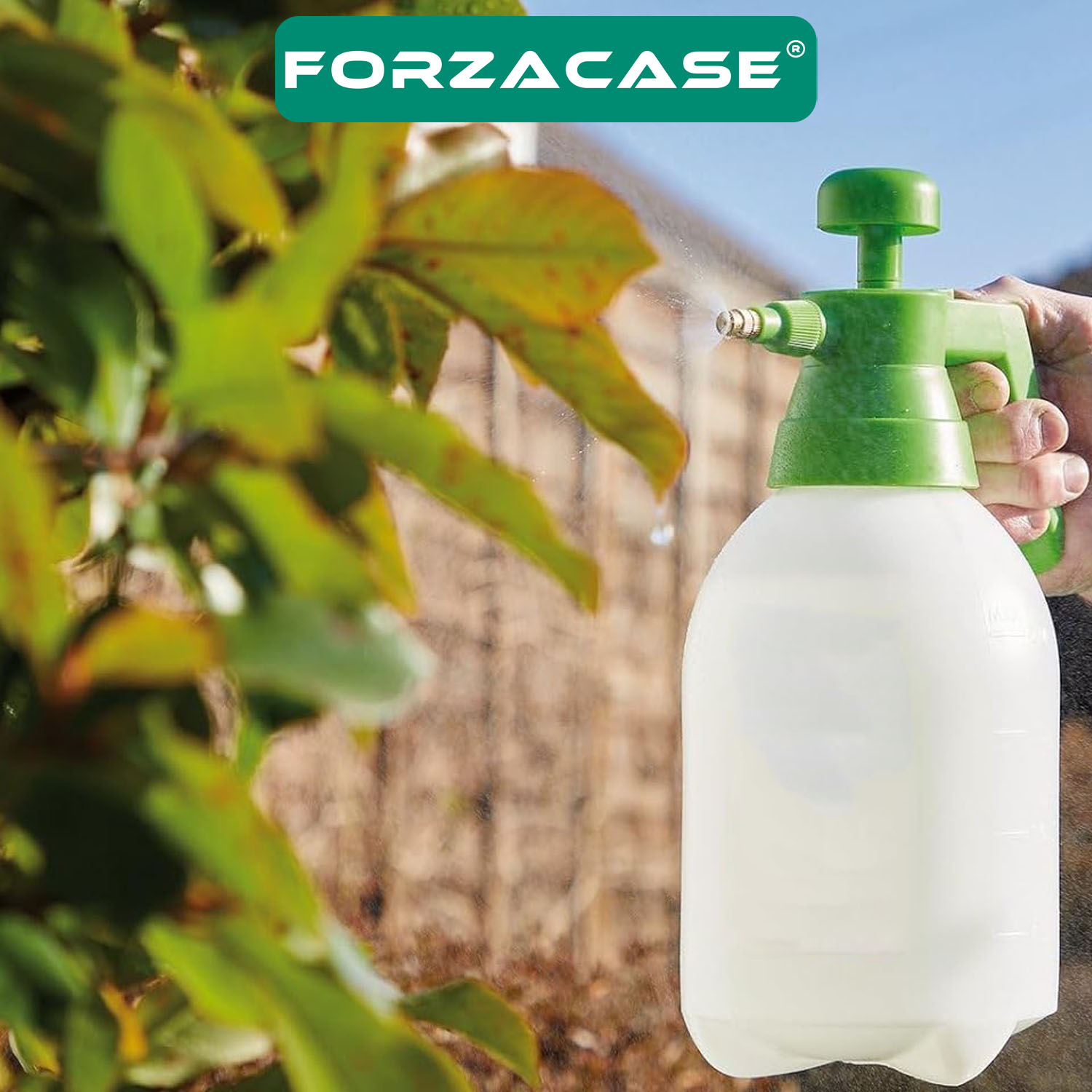 Forzacase 2 Litre Basınçlı Su Köpük Püskürtme Sprey Şişe Çiçek Sulama İlaçlama Araç Yıkama - FC666