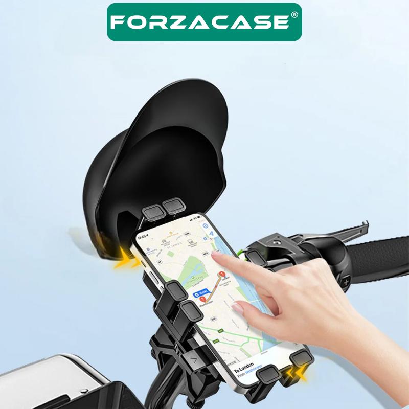 Forzacase Şapkalı Bisiklet Motosiklet Scooter Gidon Montajlı Telefon Tutucu - FC667
