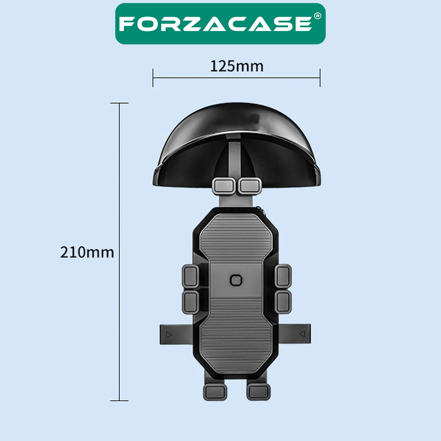 Forzacase Şapkalı Bisiklet Motosiklet Scooter Ayna Montajlı Telefon Tutucu - FC667
