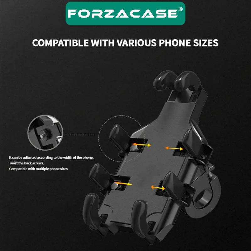 Forzacase 4.7-7.2 inç Bisiklet Motosiklet Scooter Ayna Montajlı Telefon Tutucu - FC668