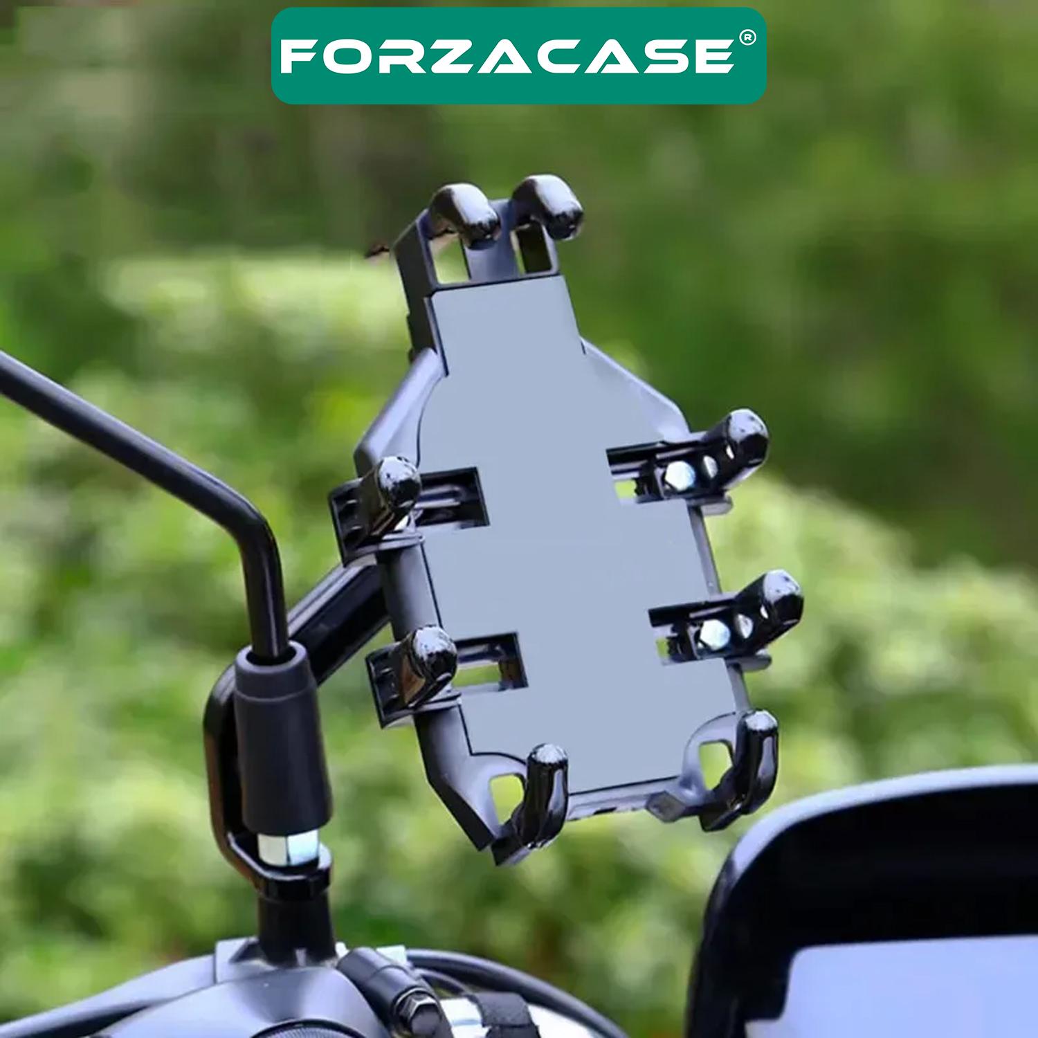Forzacase 4.7-7.2 inç Bisiklet Motosiklet Scooter Ayna Montajlı Telefon Tutucu - FC668