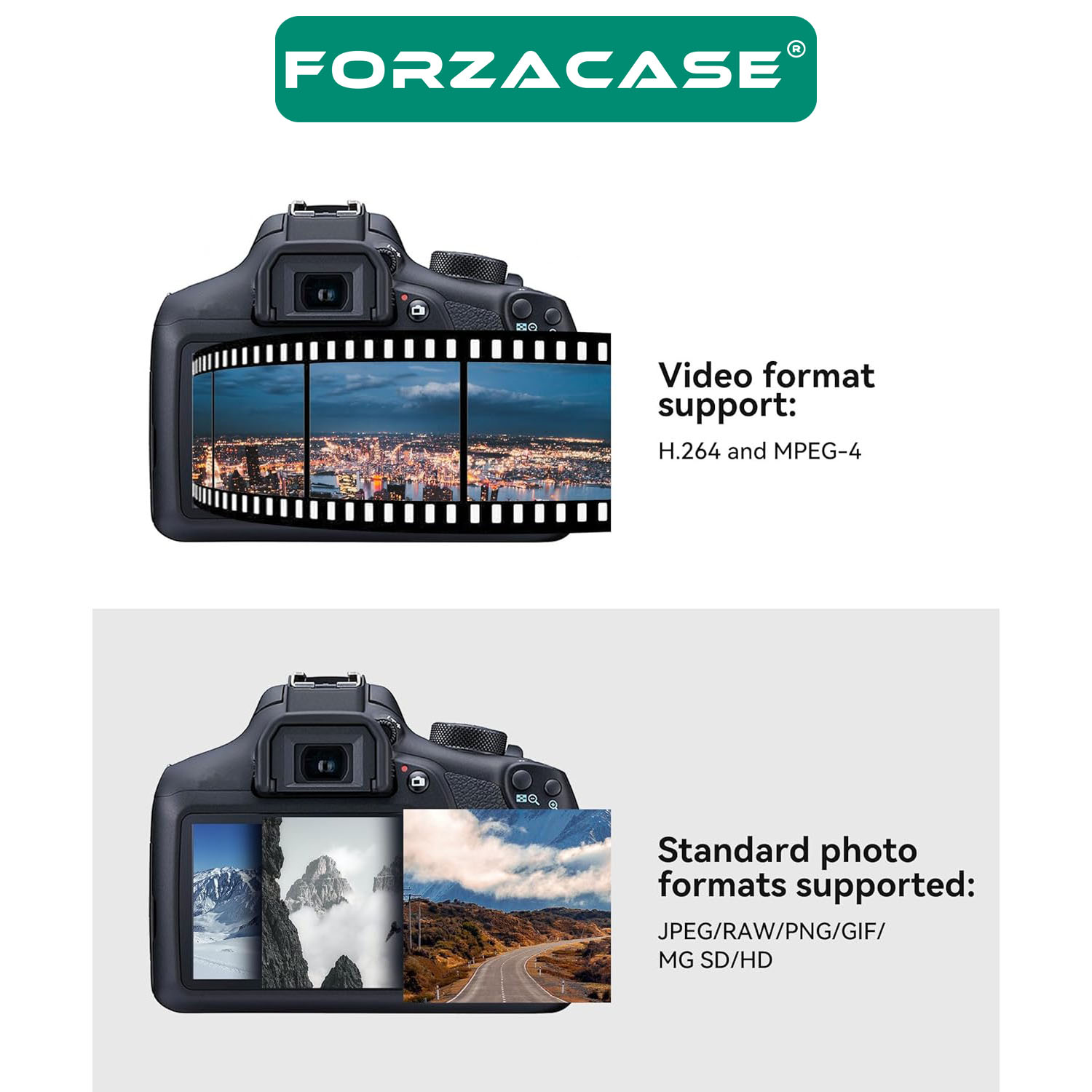 Forzacase Telefon ve Tabletler için Type-C to SD / Micro SD / TF Kart Okuyucu Adaptör - FC674