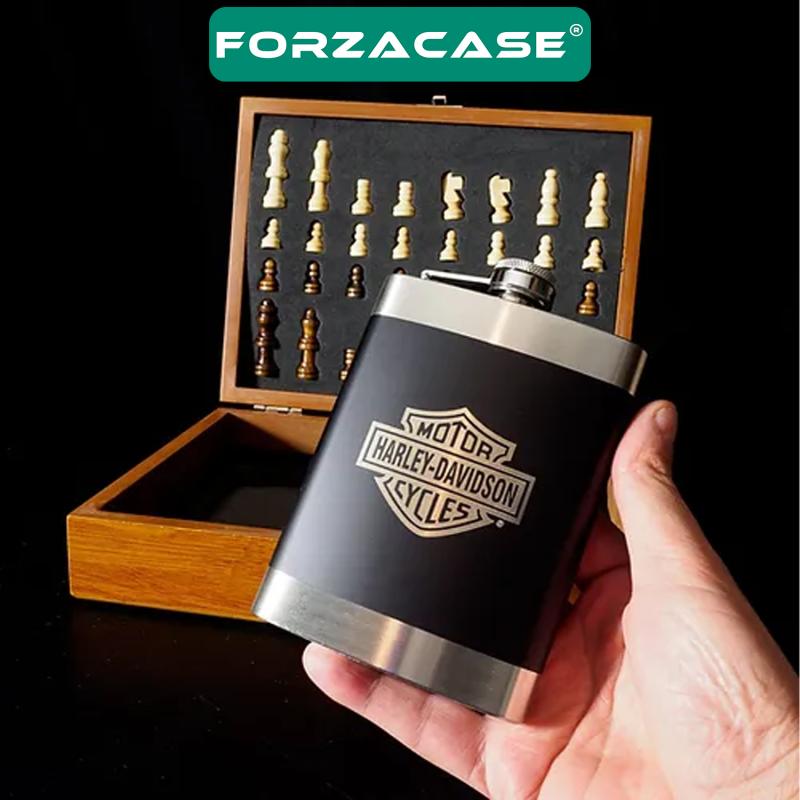 Forzacase Taşınabilir Paslanmaz Çelik İçeçek Matarası Cep Şişesi 8 oz / 240 ml - FC680