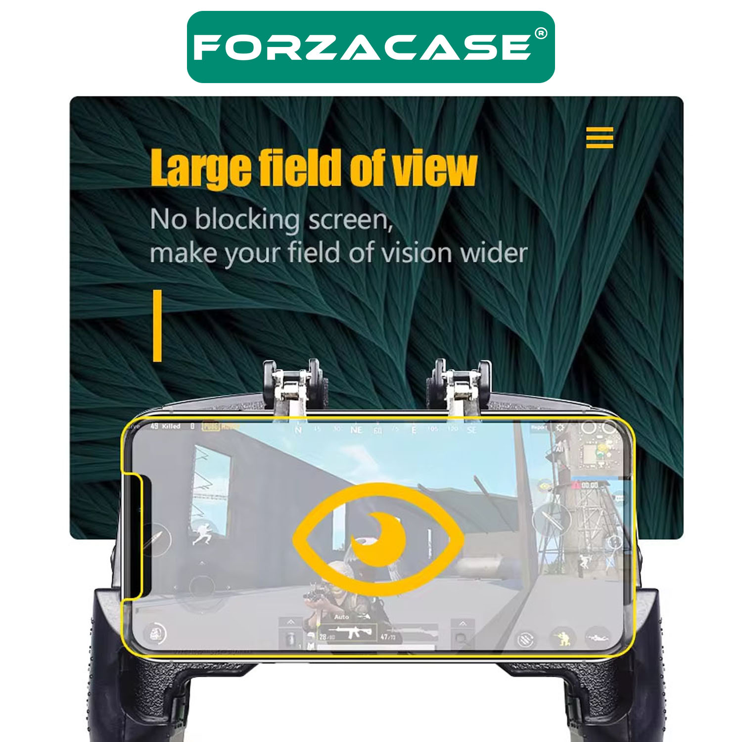 Forzacase 4.7’’-6.5’’ Telefonlar ile uyumlu Ergonomik Telefon Oyun Kolu PubG Tetik Düğmesi - FC685