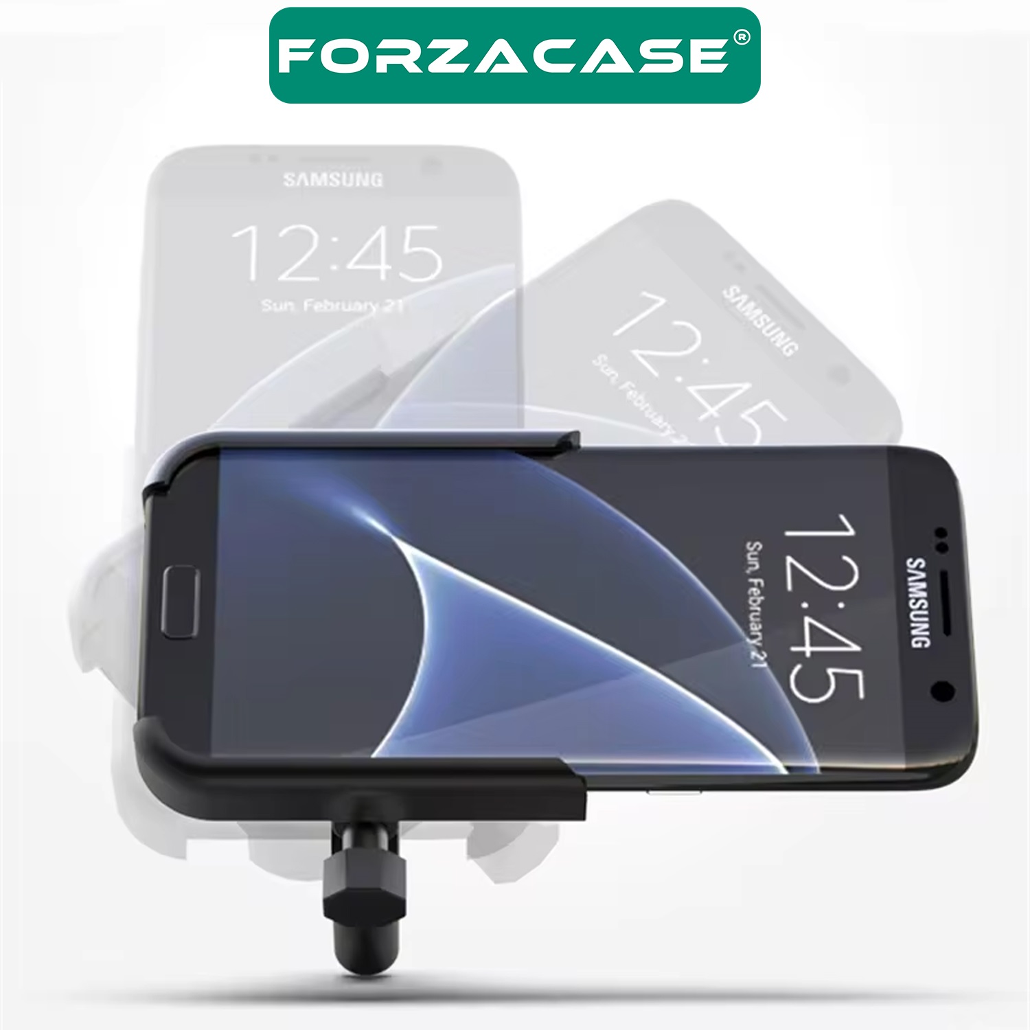 Forzacase Bisiklet Motosiklet Scooter için Gidon Montajlı Metal Telefon Tutucu - FC687