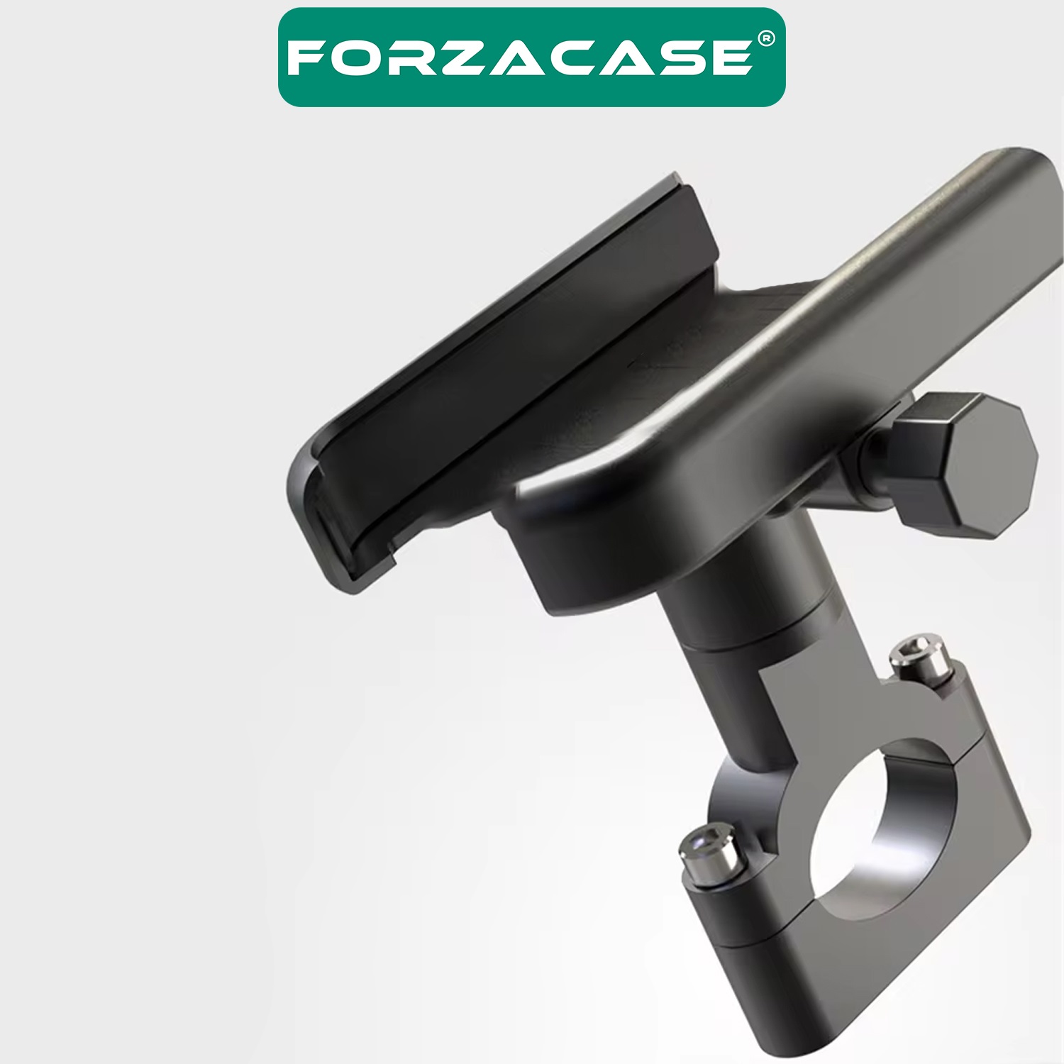 Forzacase Bisiklet Motosiklet Scooter için Gidon Montajlı Metal Telefon Tutucu - FC687