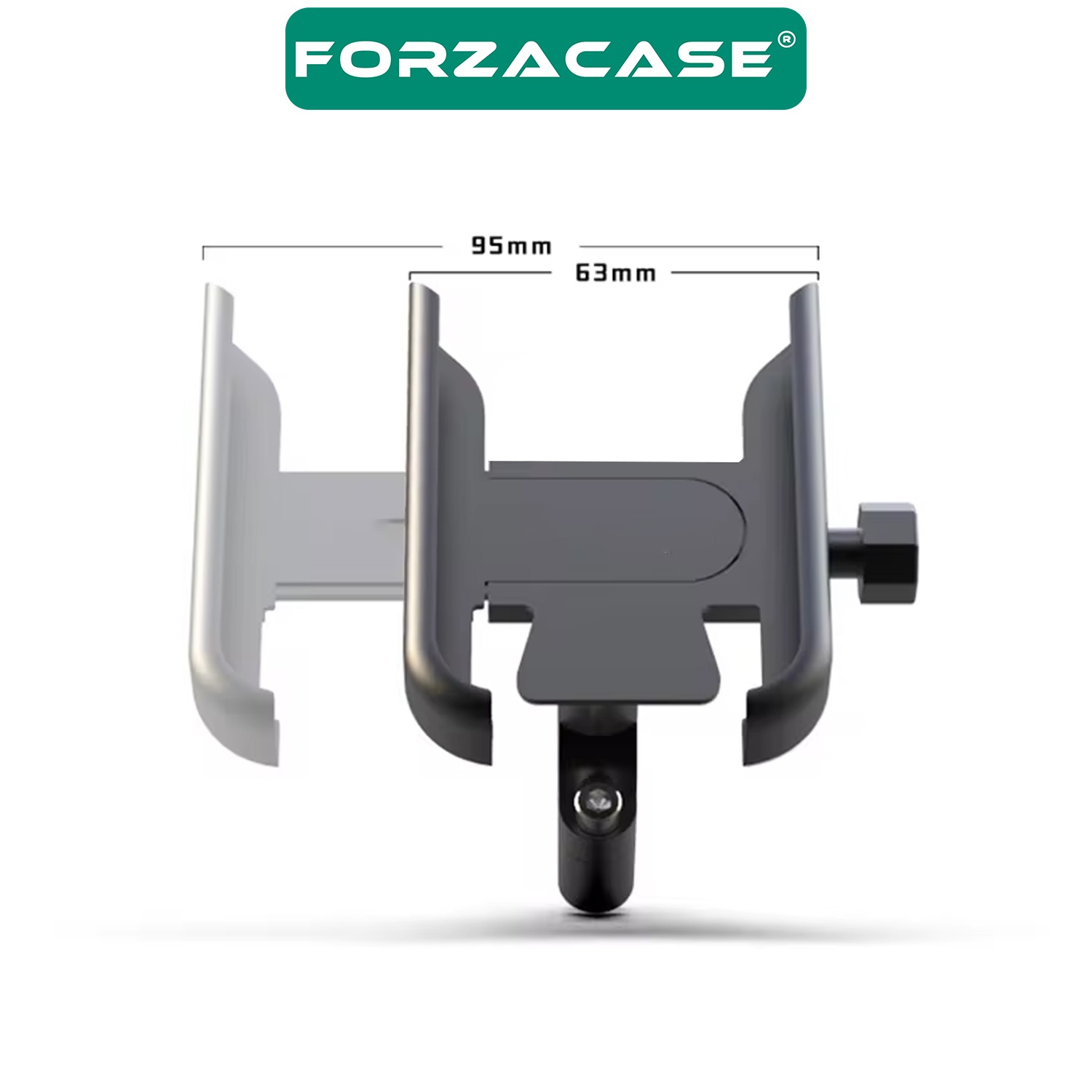 Forzacase Bisiklet Motosiklet Scooter için Gidon Montajlı Metal Telefon Tutucu - FC687