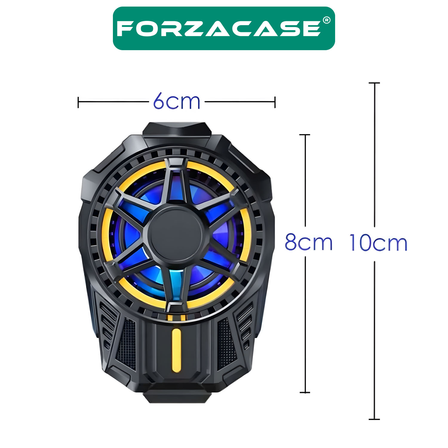 Forzacase 5000 RPM Kablolu Işıklı Cep Telefonu Soğutucu Isı Önleyici Fan - FC690