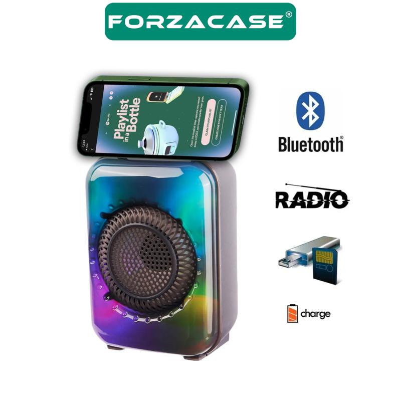 Forzacase Taşınabilir 3 inç LED Subwoofer Kablosuz BT Hoparlör-Radyo-USB-TF Cart - FC696