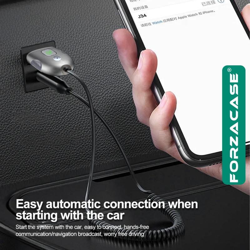 Forzacase Bluetooth 5.0 FM Transmitter AUX USB Girişli 1.2 metre - FC697