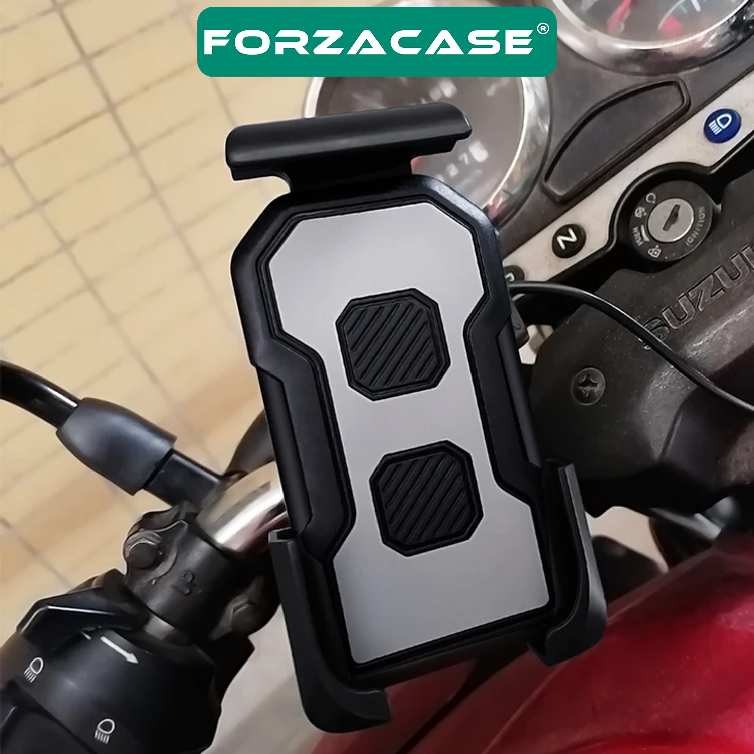 Forzacase Bisiklet Motosiklet Scooter için Gidon Montajlı Telefon Tutucu - FC698