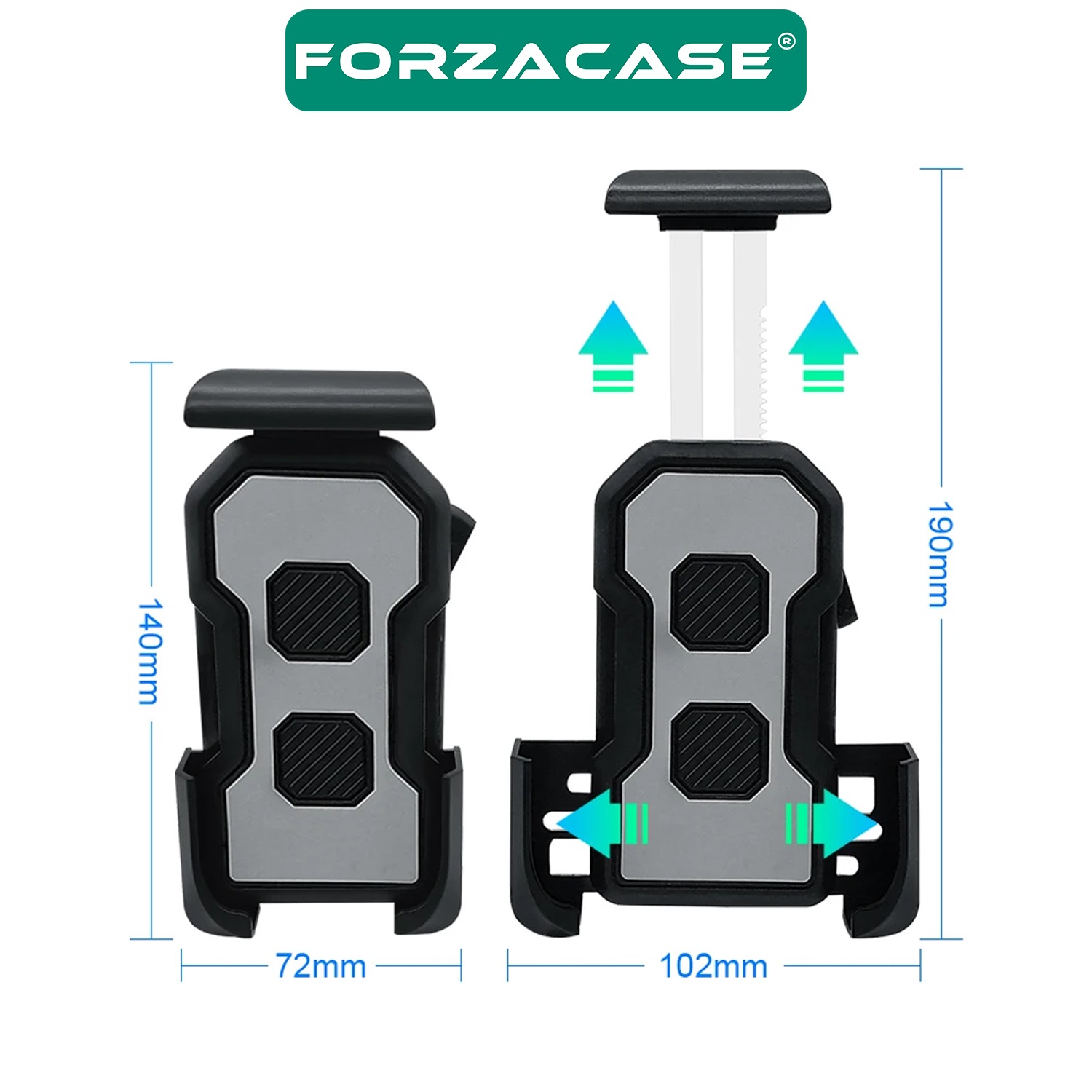 Forzacase Bisiklet Motosiklet Scooter için Gidon Montajlı Telefon Tutucu - FC698