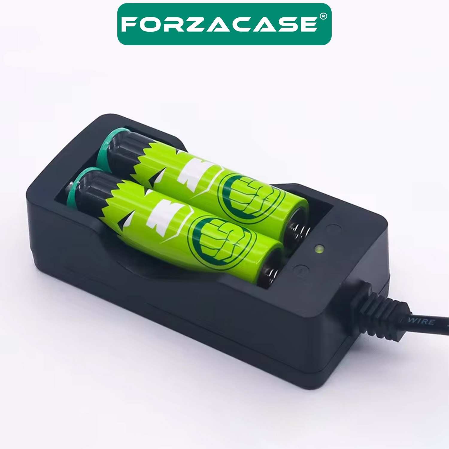 Forzacase Pil Şarj Aleti 2li Dolum Cihazı Aleti 18650 3.7v 2 Yuvalı Pil Şarj Dolum Aleti - FC723