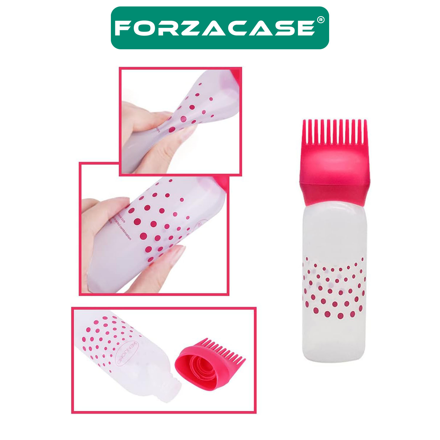 Forzacase 150 ml Taraklı Saç Boyası Uygulama Şişesi - FC735