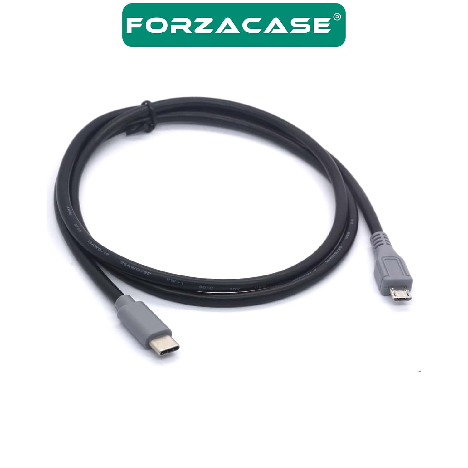Forzacase Type-C to Micro USB Çevirici Kablo 1 metre - FC744