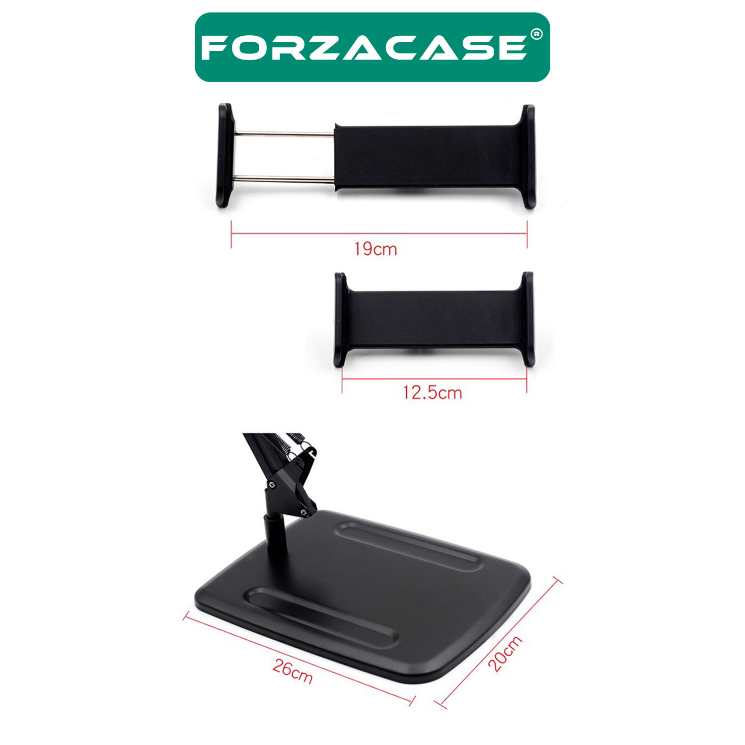 Forzacase Masaüstü 360 Derece Ayarlanabilir Akrobatik Tablet ve Telefon Tutucu Stand - FC759