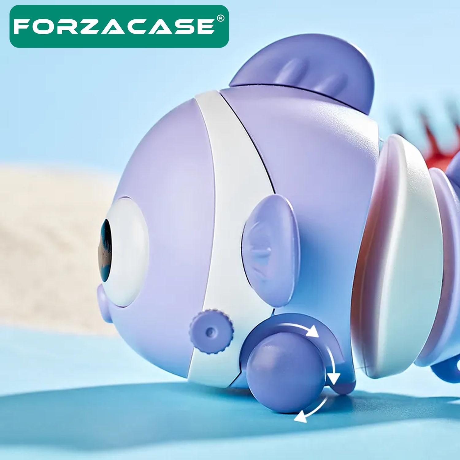 Forzacase Bebekler için Kurmalı Yüzen Balık Tasarım Banyo Su Oyuncağı - FC769