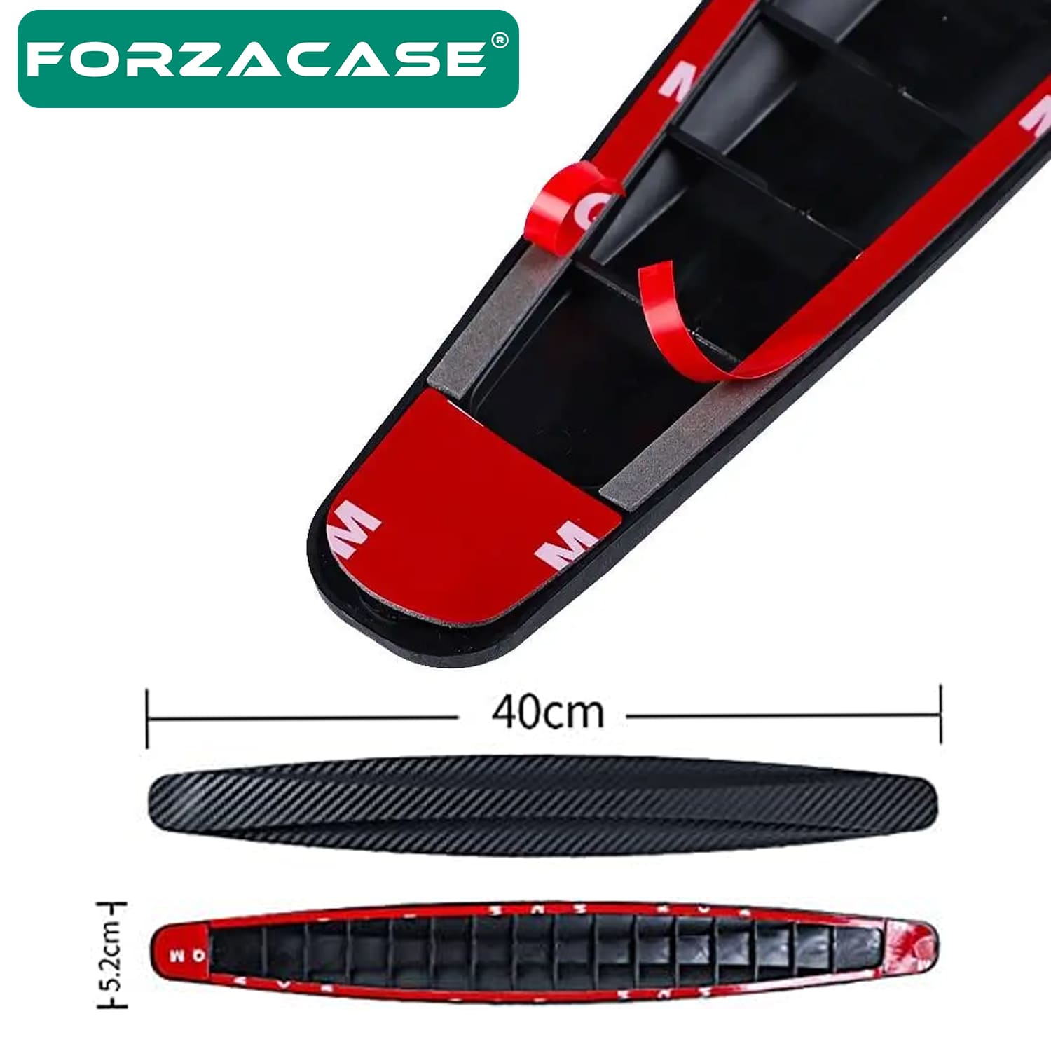 Forzacase Araba Çizik Sürtme Darbe Önleyici Tampon Koruyucu 2 Adet Siyah - FC771