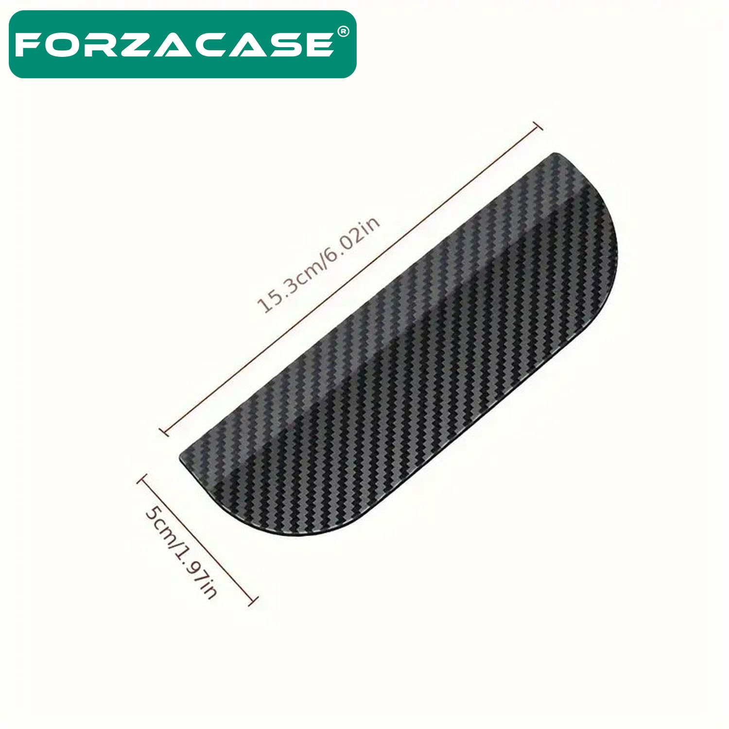 Forzacase Karbon Desenli Araba Ayna Yağmur Koruyucu Siper 2 Adet - FC776