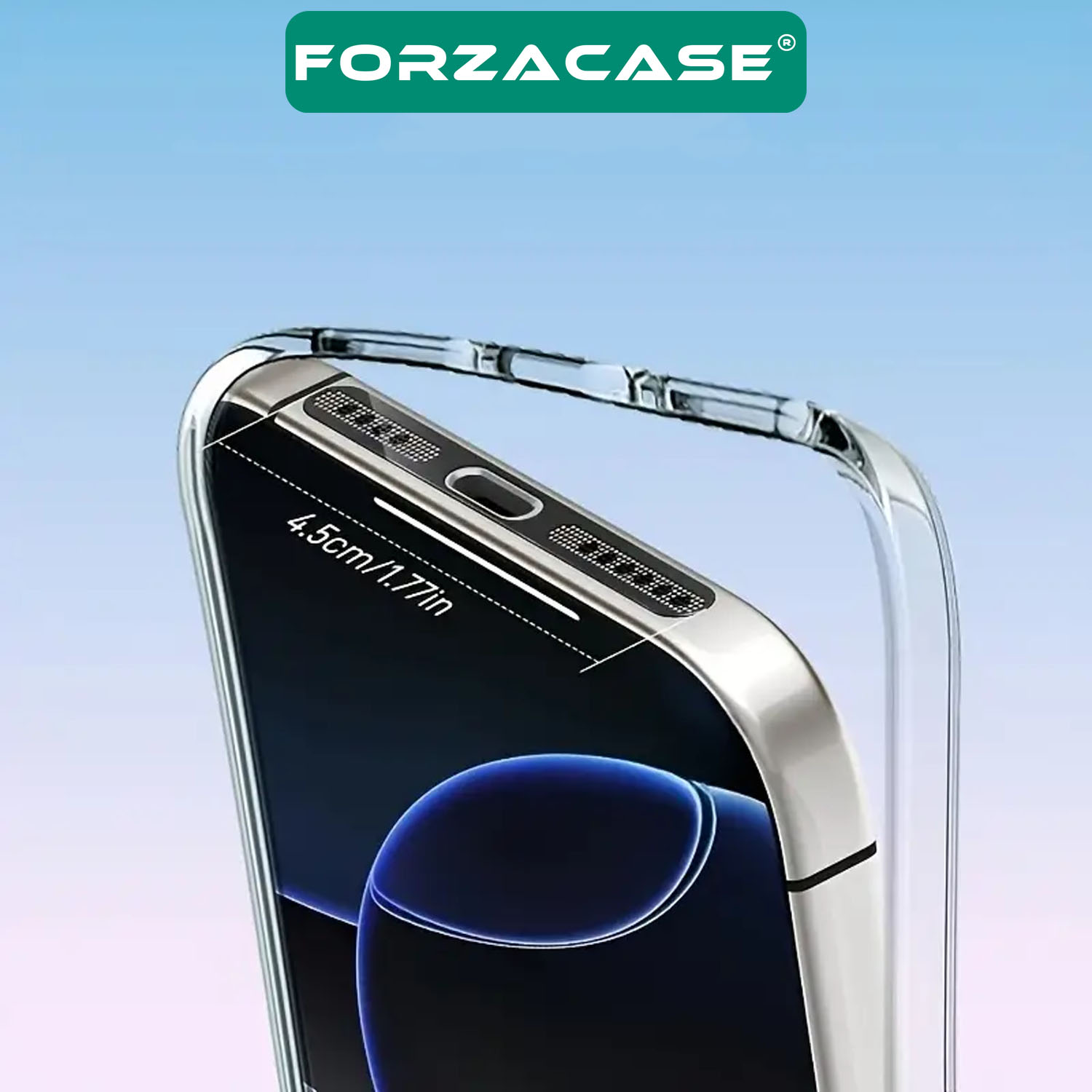 Forzacase iPhone 12 / 13 / 14 / 15 ile uyumlu 2 Adet Hoparlör Toz Koruyucu Sticker Bant Siyah FC779