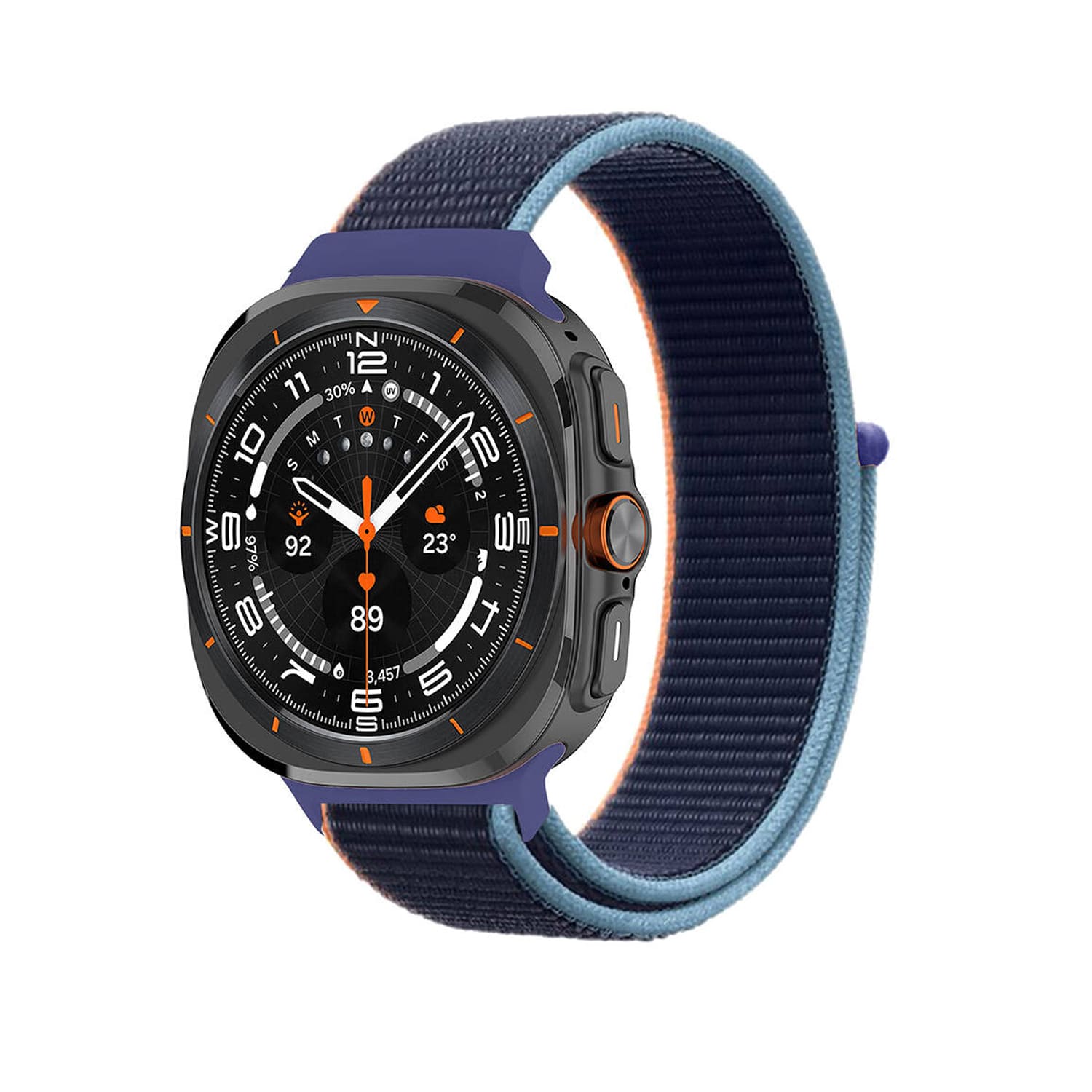 Forzacase Samsung Galaxy Watch 7 Ultra için Esnek Hasır Örgü Kordon Kayış - FC782