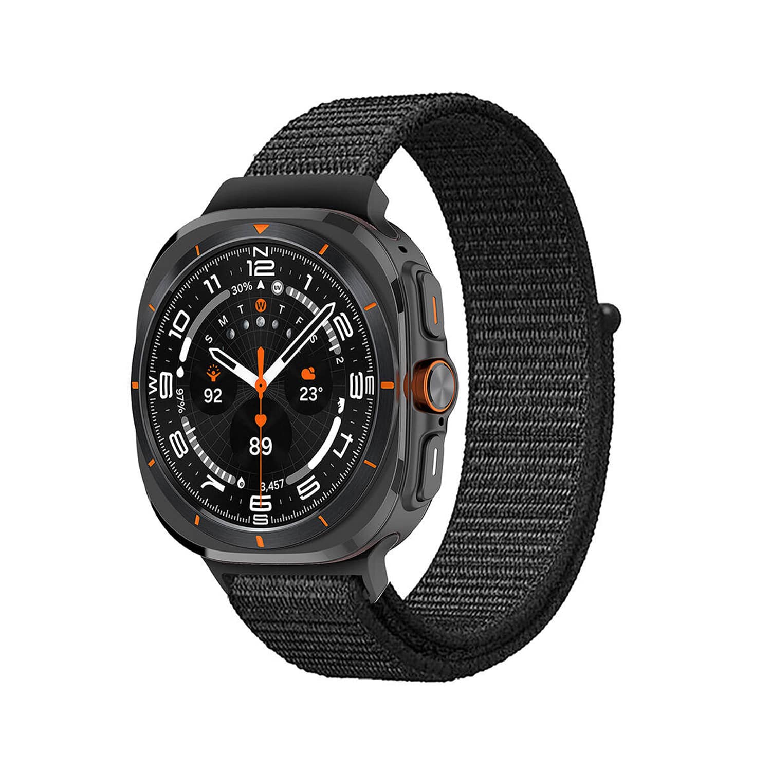 Forzacase Samsung Galaxy Watch 7 Ultra için Esnek Hasır Örgü Kordon Kayış - FC782