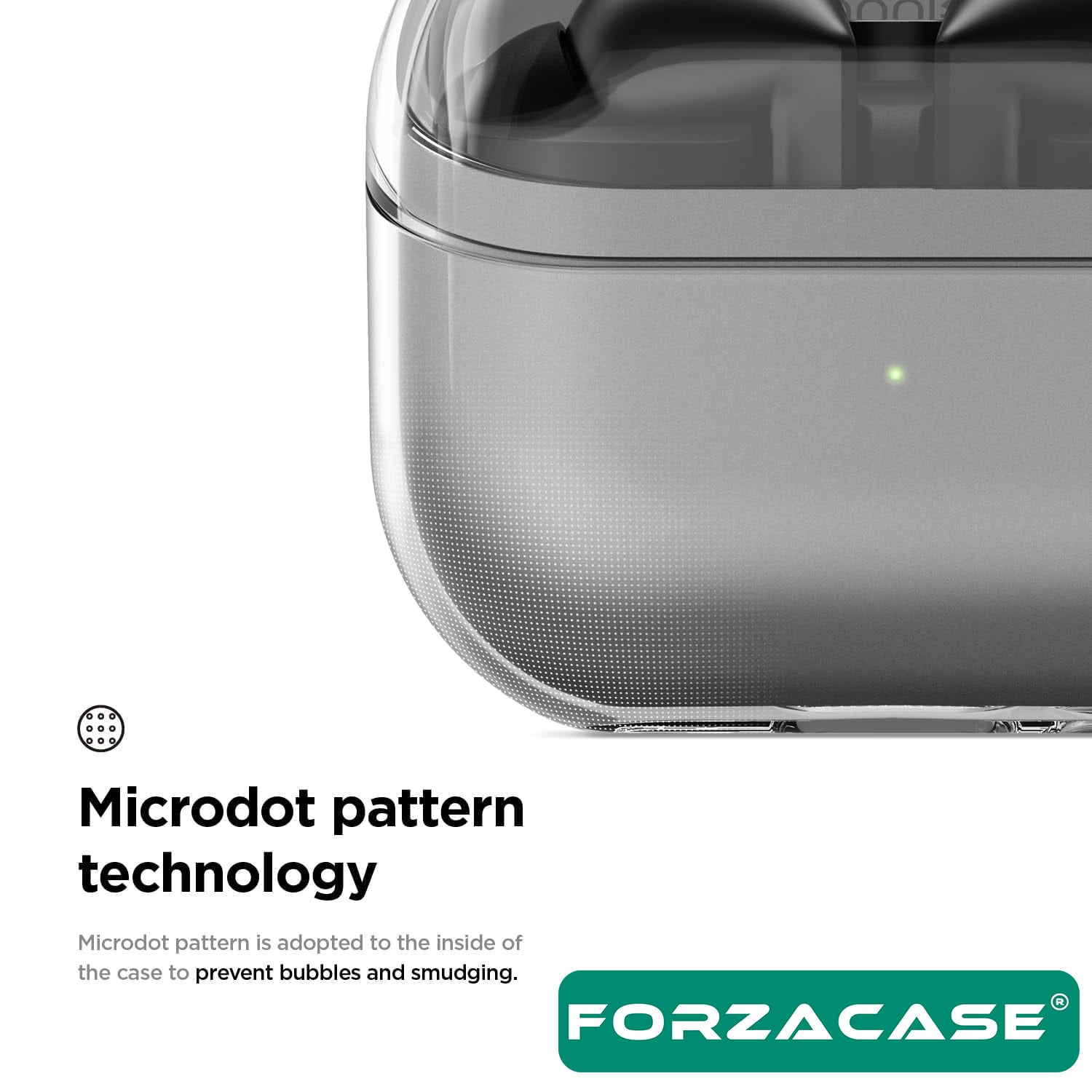 Forzacase Samsung Galaxy Buds 3 uyumlu Şeffaf Anahtar Askılıklı Bluetooth Kulaklık Kılıfı - FC791