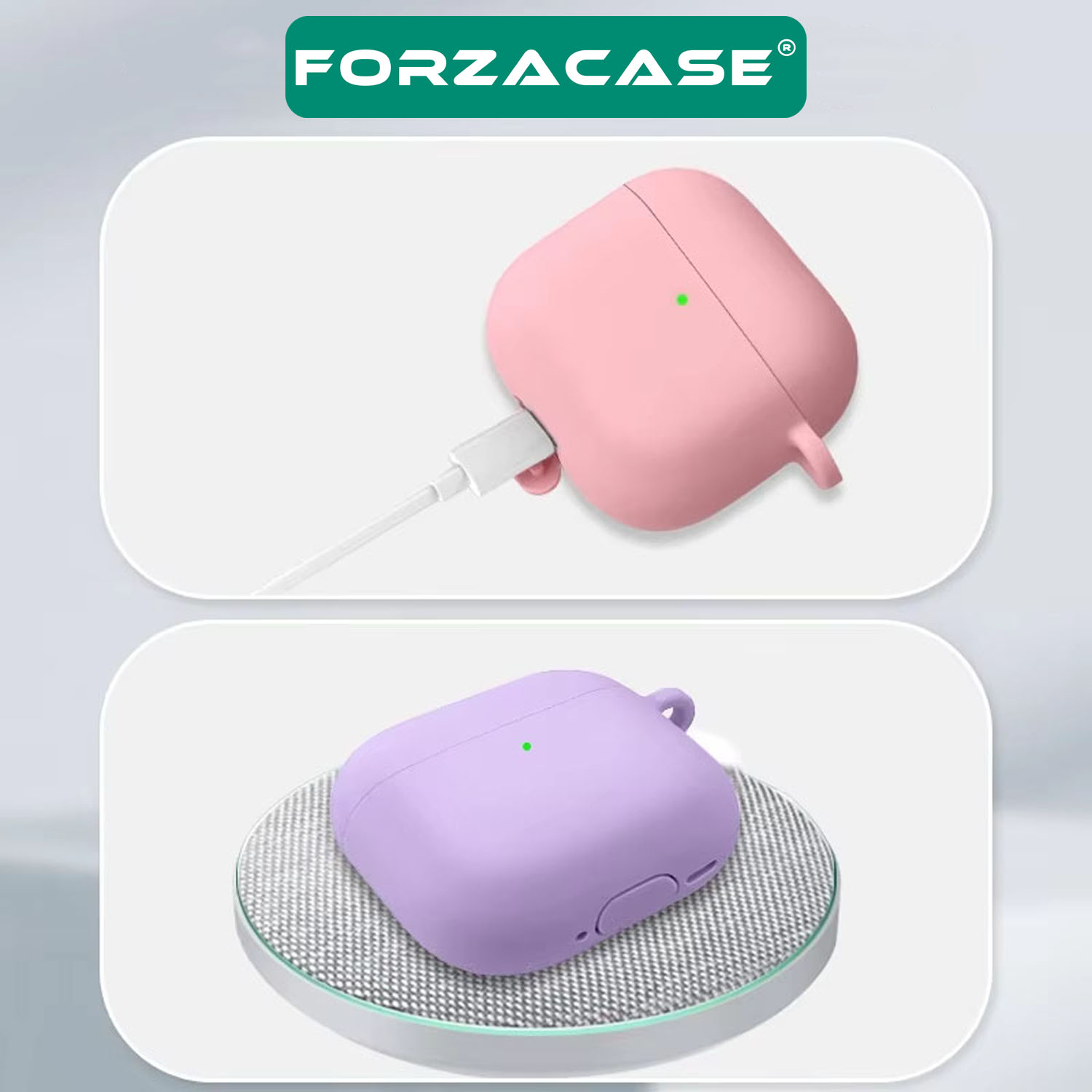 Forzacase Airpods 4 ile uyumlu Anahtar Askılıklı Bluetooth Kulaklık Kılıfı - FC793
