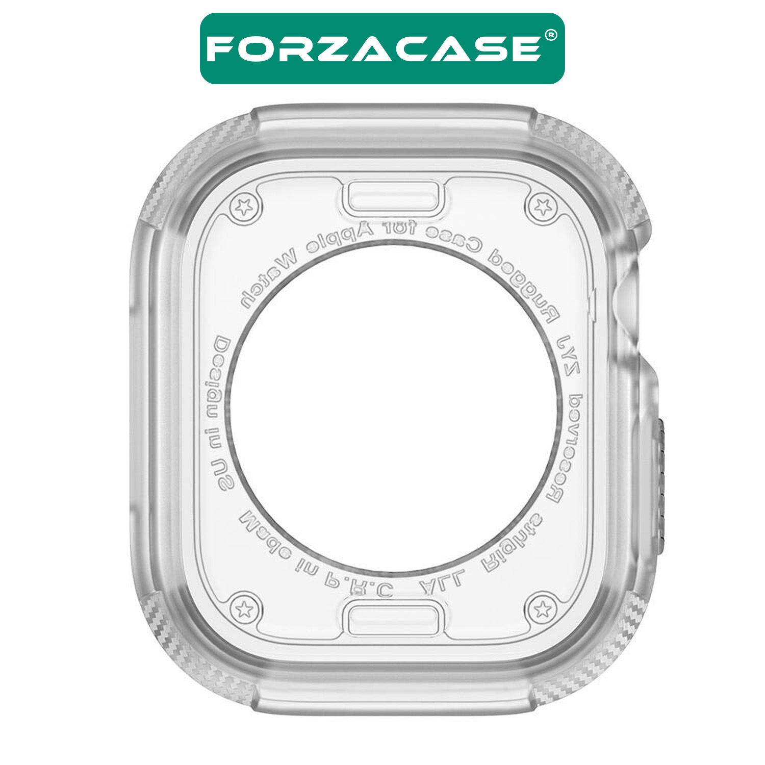 Forzacase Apple Watch 10 46mm ile uyumlu Önü Açık Armor Silikon TPU Kasa Koruyucu Kılıf - FC794