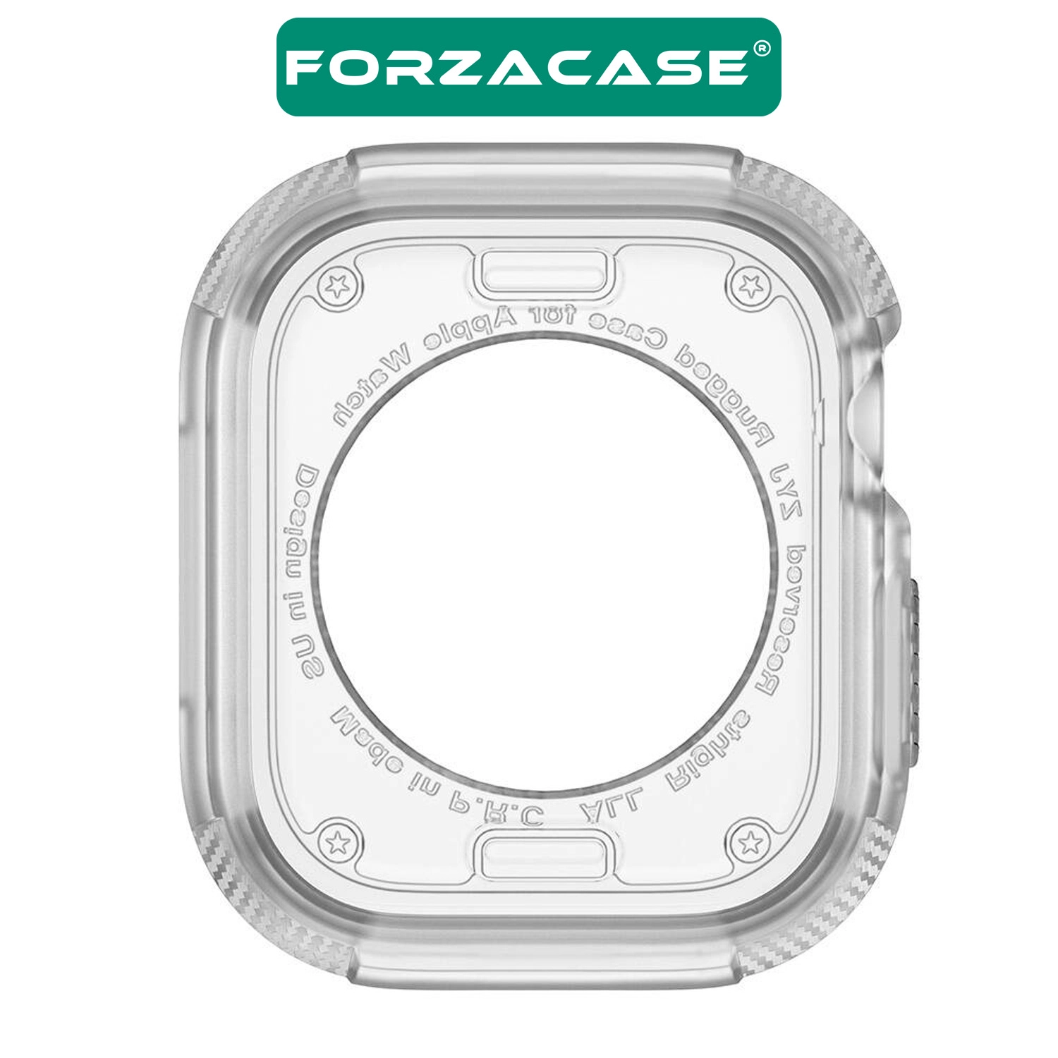 Forzacase Apple Watch 11 42mm ile uyumlu Önü Açık Armor Silikon TPU Kasa Koruyucu Kılıf - FC794