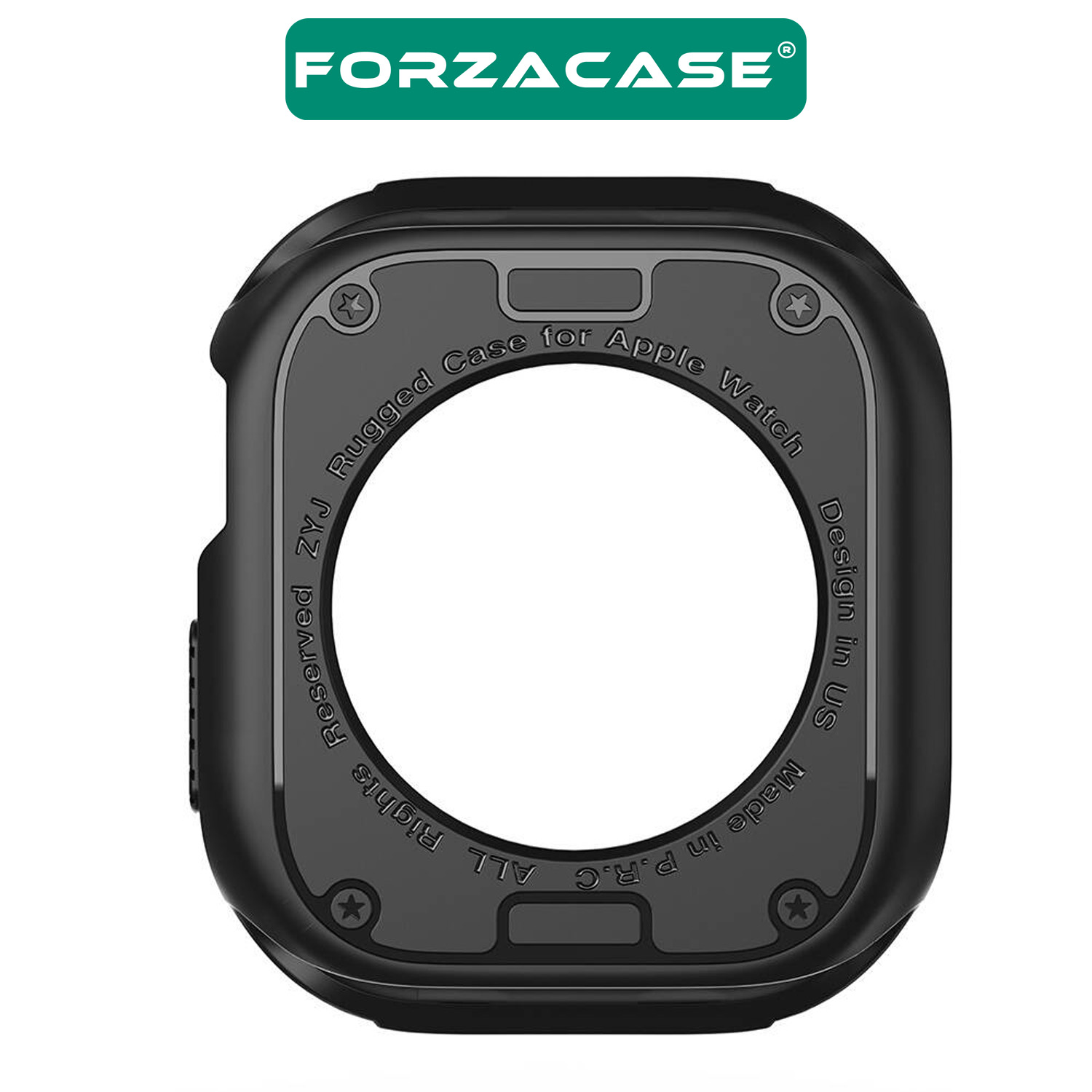 Forzacase Apple Watch 10 42mm ile uyumlu Önü Açık Armor Silikon TPU Kasa Koruyucu Kılıf - FC794