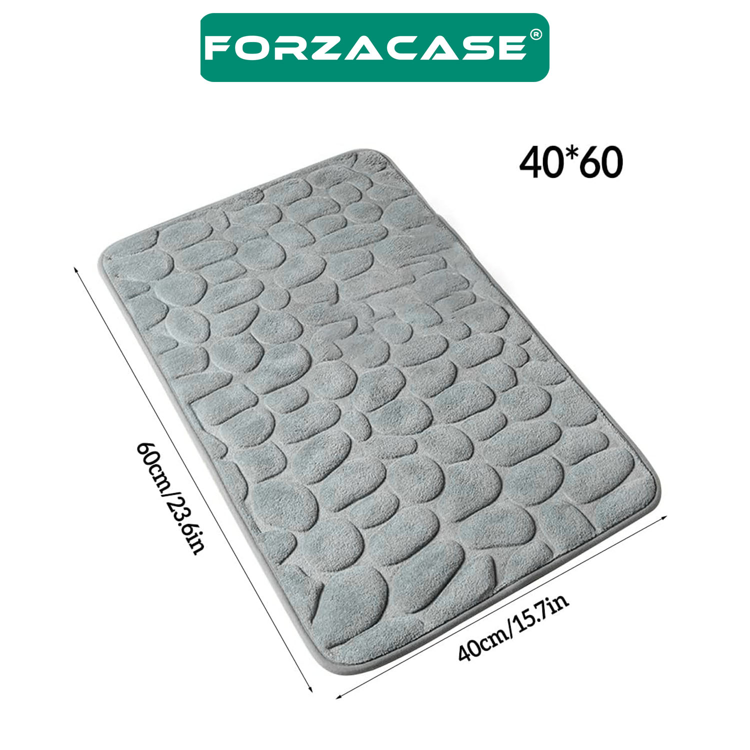 Forzacase Kaymaz Taban Hafızalı Köpük Banyo Paspası - FC796