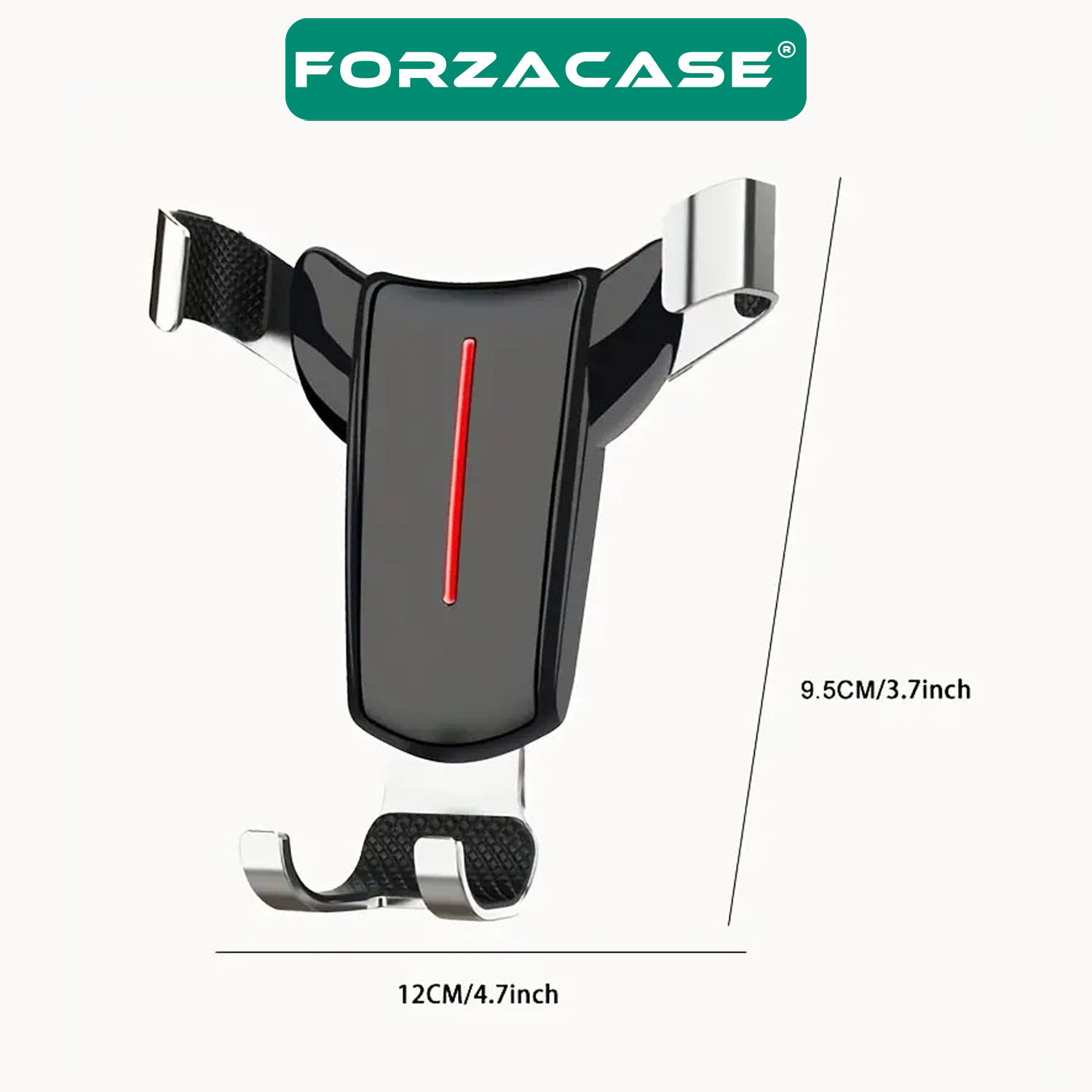 Forzacase 360 Derece Dönebilen Havalandırmadan Bağlantılı 3 Kollu Araç İçi Telefon Tutucu - FC806