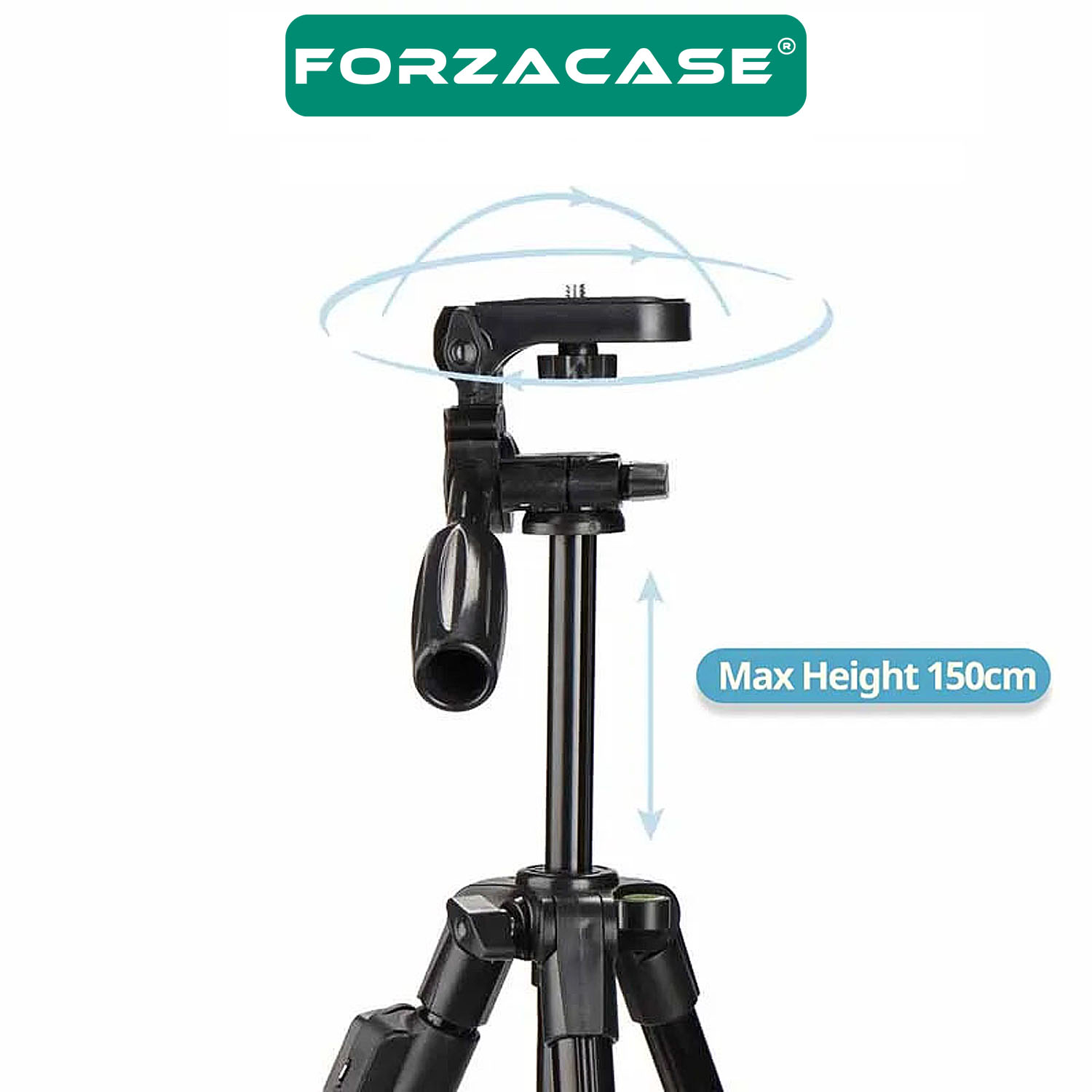 Forzacase 150 cm Bluetooth Kumandalı Profesyonel Kamera DSLR Telefon Tutuculu Çantalı Tripod - FC813