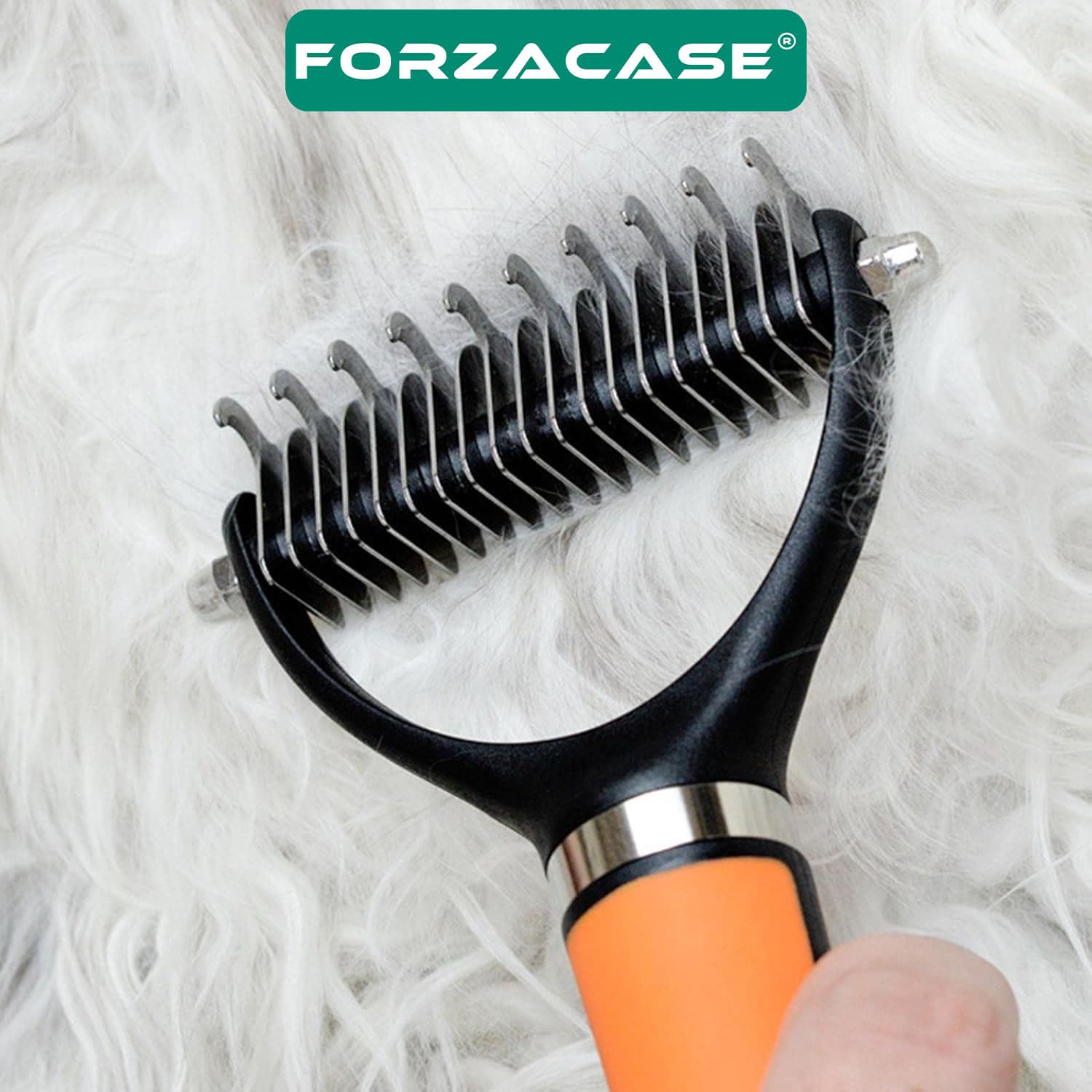 Forzacase Kedi ve Köpekler için Çift Taraflı Kıtık Açıçı Bit Pire Tüy Temizleme Tarağı - FC818