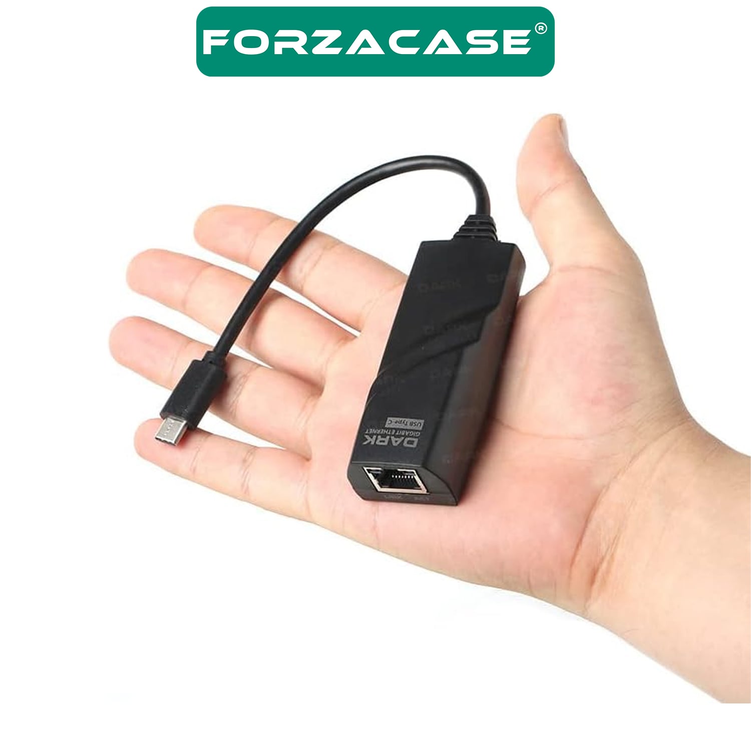 Forzacase Notebook Macbook için Type-C to RJ45 Gigabit Ethernet Adaptörü - FC824