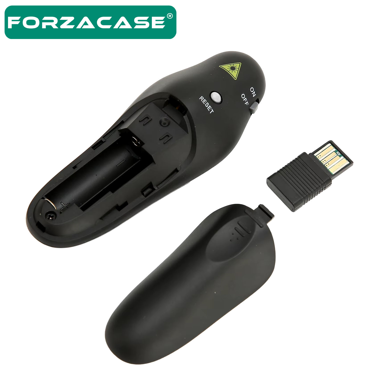 Forzacase 2.4 GHz Kablosuz Sunum Kumandası Sunum Slayt Kumandası 15 Metre Çekim Mesafeli - FC835