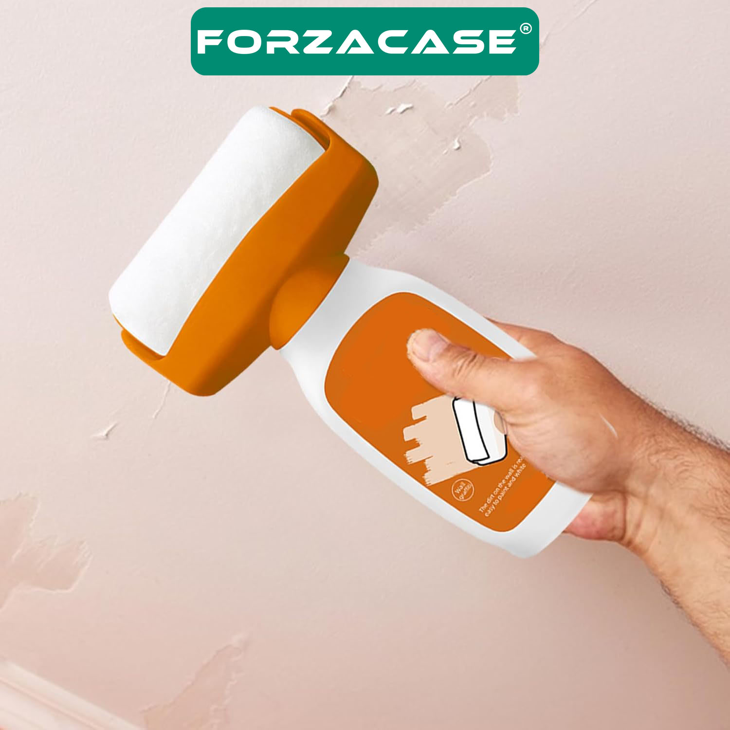 Forzacase 2’si 1 Arada Rulo Fırça Duvar Boya Fırçası Lateks Boya Duvar Onarım Fırçası 500ml - FC843