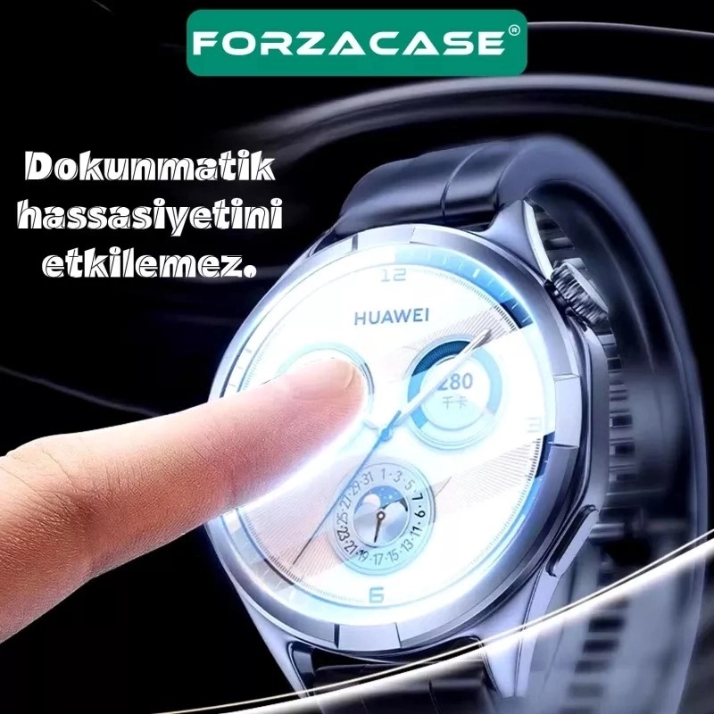 Forzacase Samsung Galaxy Watch Ultra2 ile uyumlu Temperli Kırılmaz Cam Ekran Koruyucu FC861