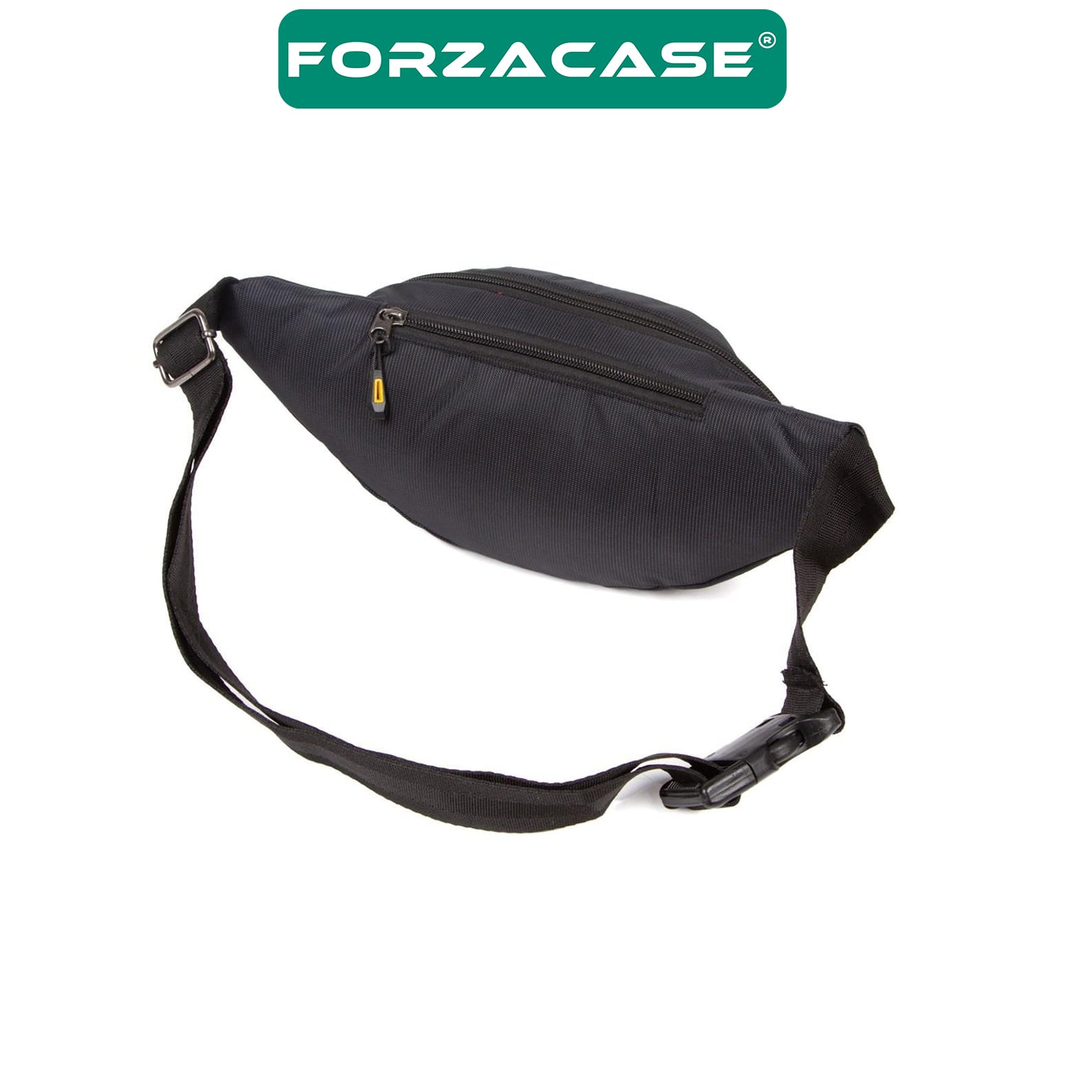 Forzacase Unisex Siyah Su Geçirmez Kulaklık Çıkışlı 4 Bölmeli Bel Ve Omuz Çantası - FC862