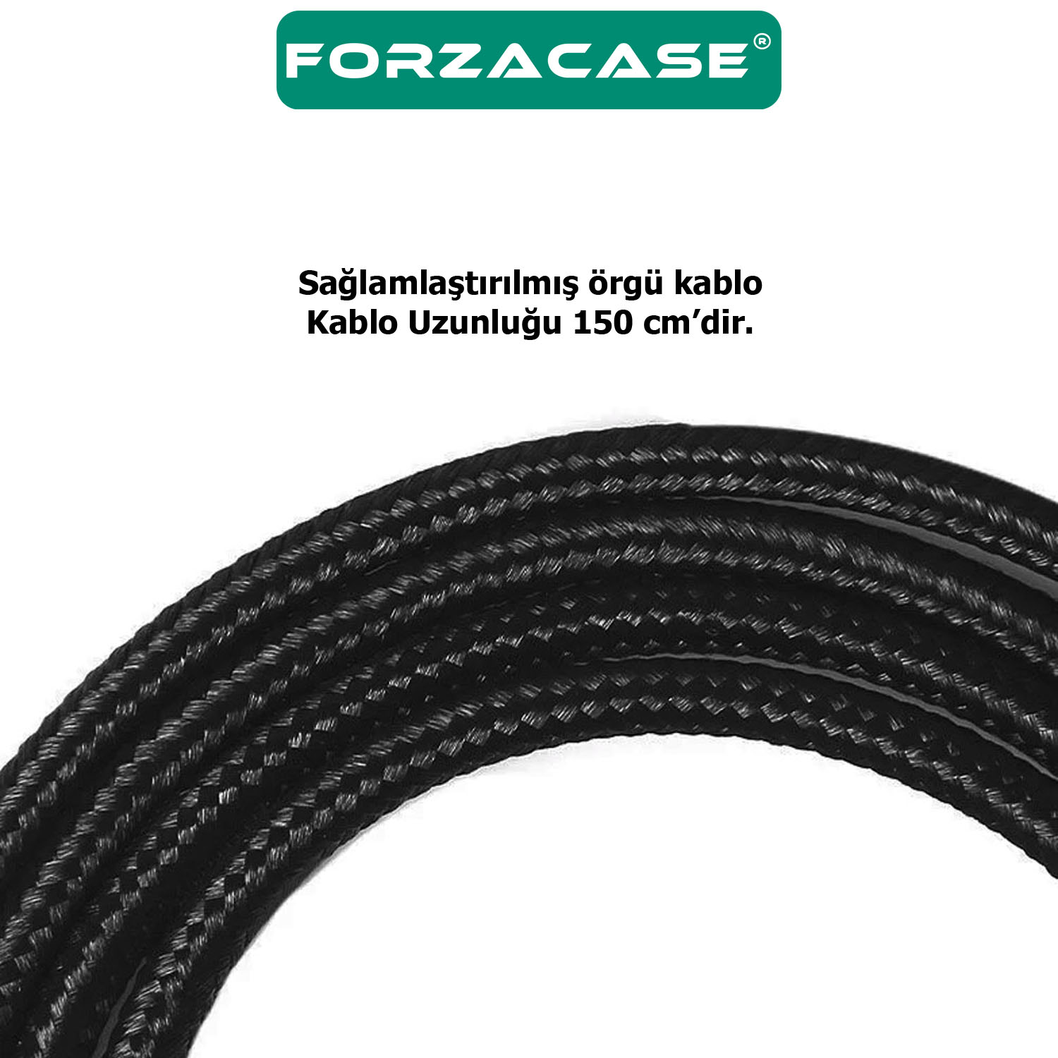 Forzacase RGB Işıklı Örgü Kablolu 7200 DPI Makrolu 7 Tuş Gaming Oyuncu Mouse - FC872