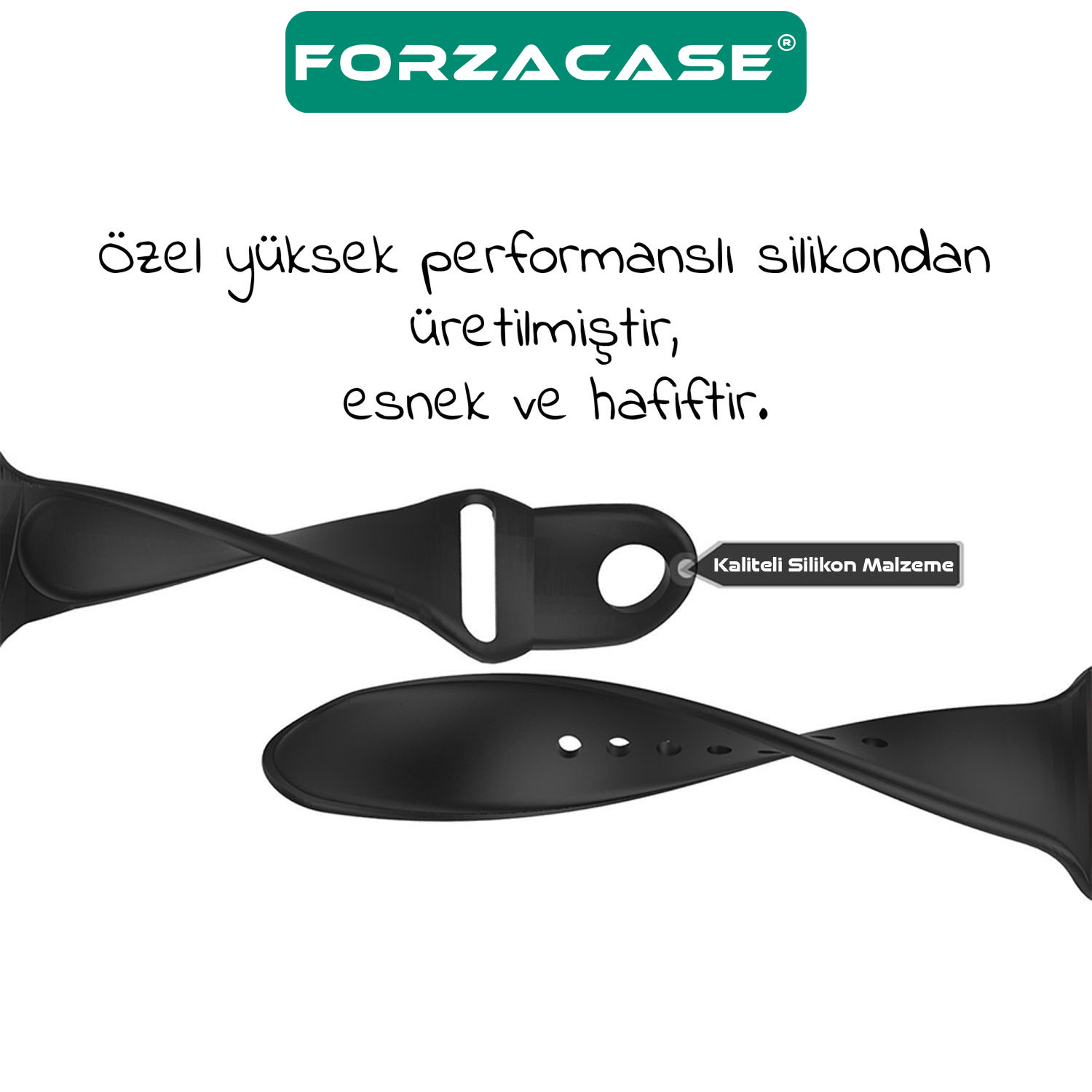 Forzacase Honor Watch Magic / Magic 2 46 mm ile uyumlu Yumuşak Jel Şık Silikon Kordon Kayış - FC875