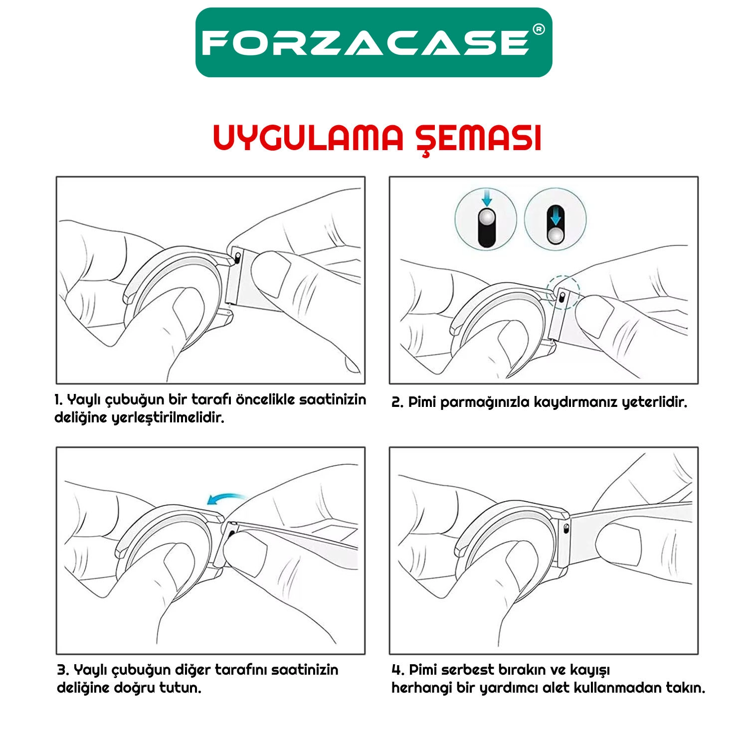 Forzacase Tcl Movetime MT42X MT46X MT43A ile uyumlu Yumuşak Jel Şık Silikon Kordon Kayış - FC876