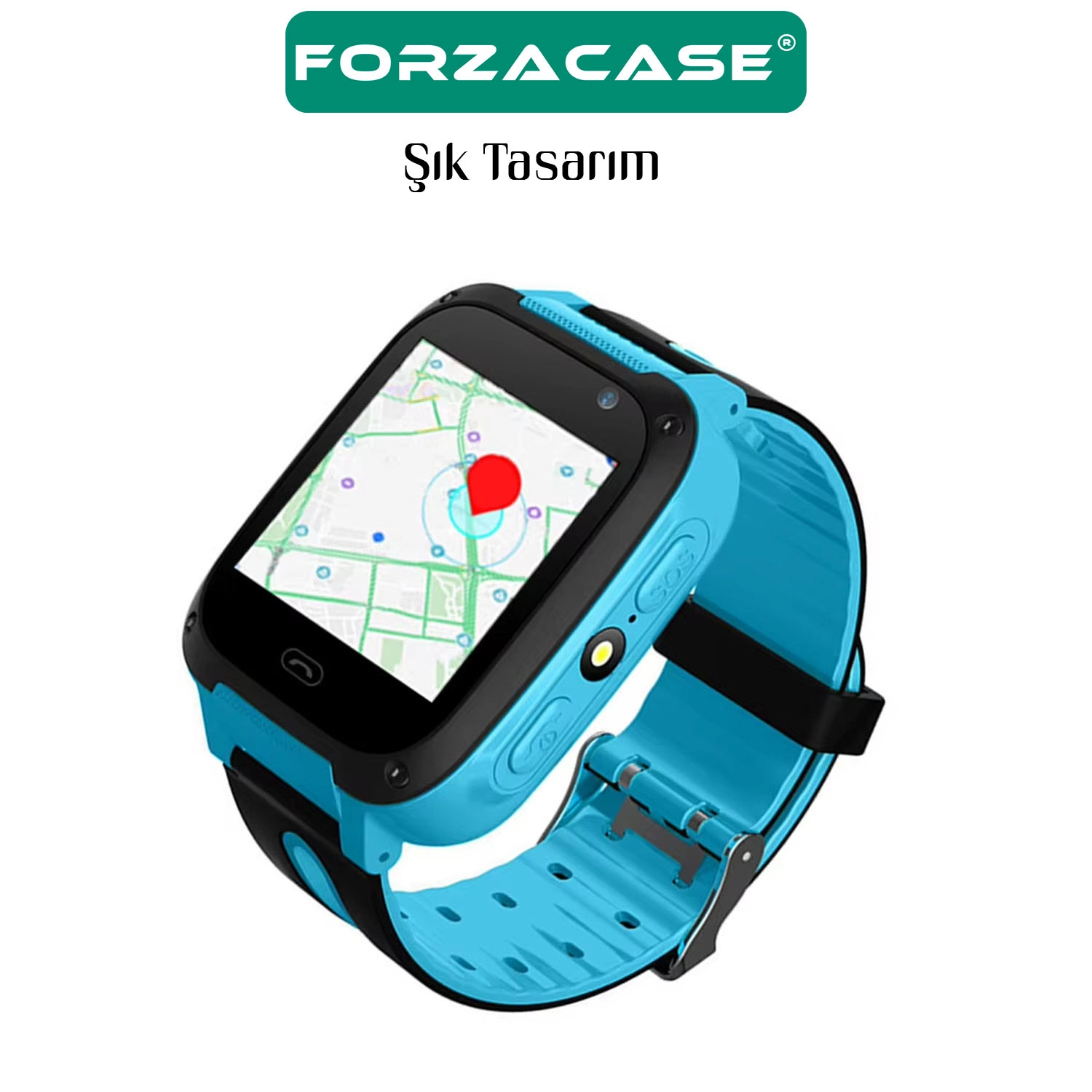 Forzacase Mibro Kids P5 Watch ile uyumlu Çift Renk Şık Silikon Kordon Kayış - FC888