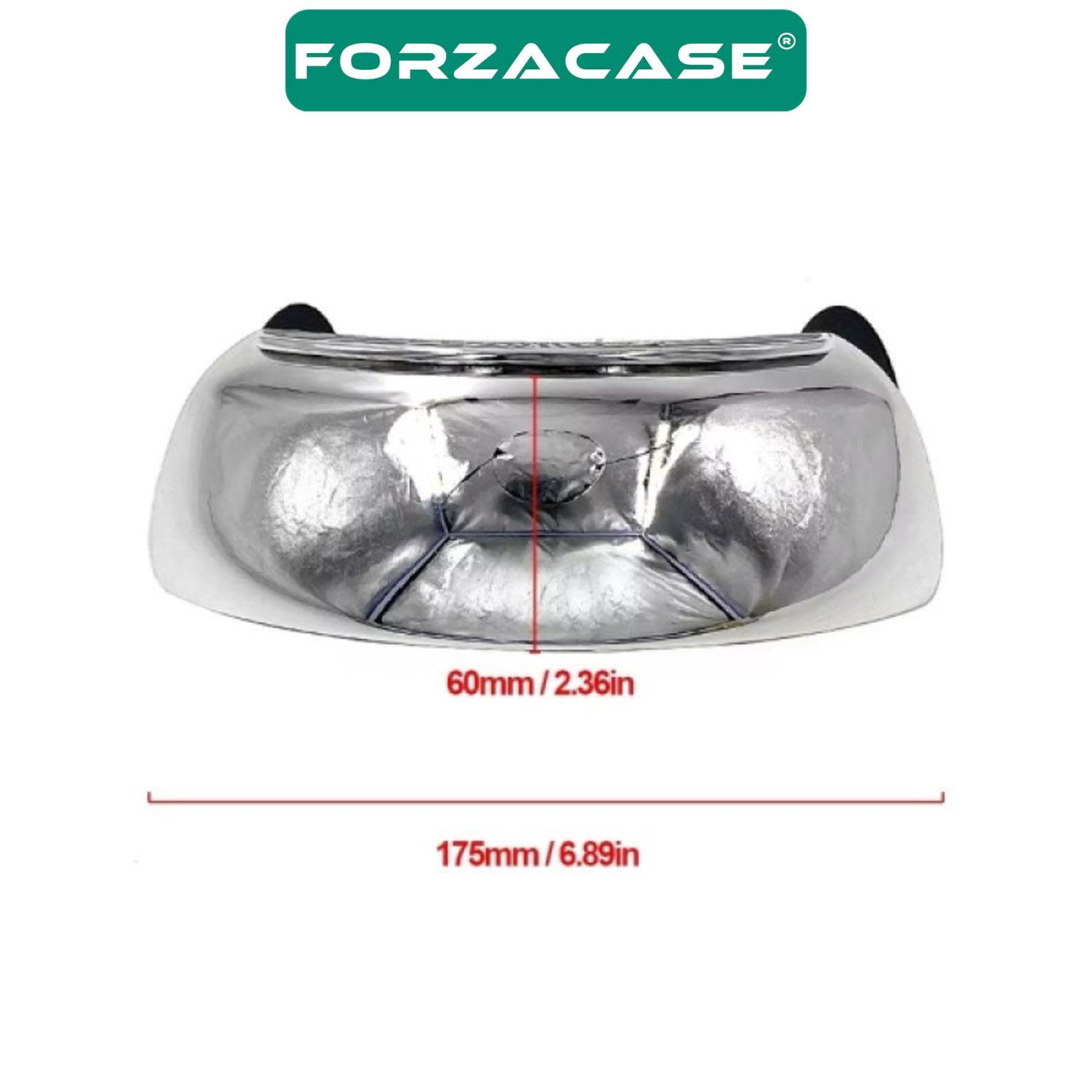 Forzacase 180° Su Kaydırıcı Motosiklet İçin Dayanıklı Geniş Açı Görme Kör Nokta Aynası - FC893