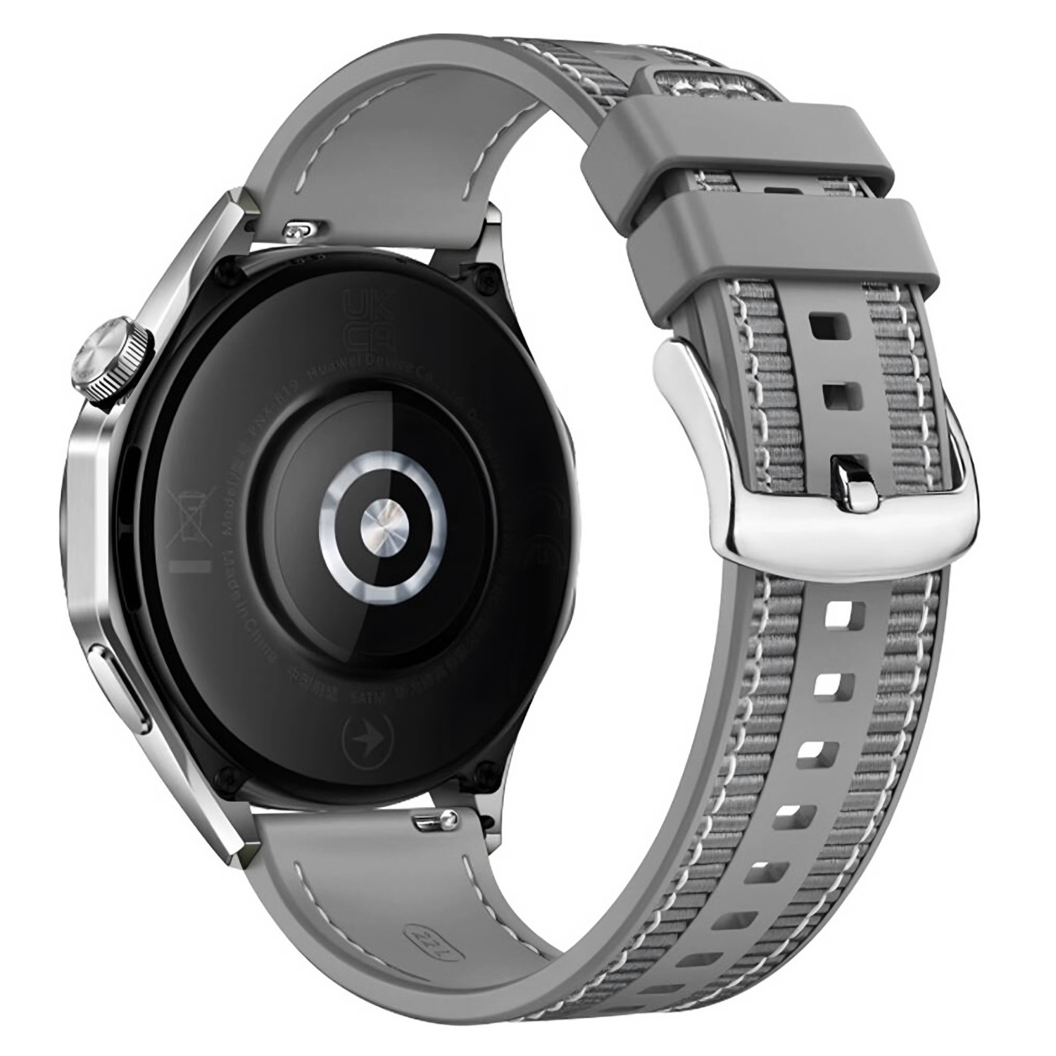 Forzacase Amazfit GTS 4 Mini ile uyumlu Dikişli Kumaş Görünüm Silikon Kordon Kayış - FC1059