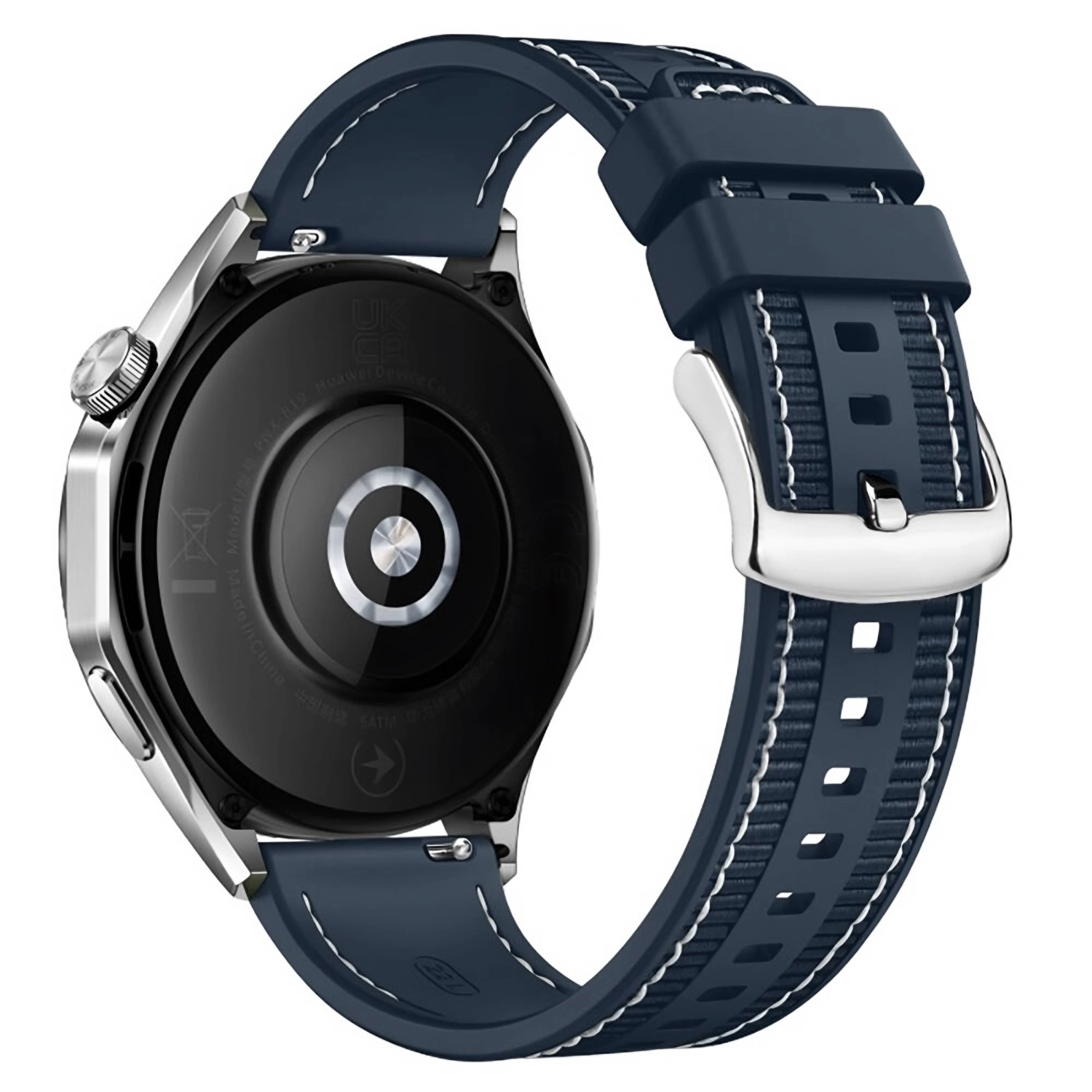 Forzacase Havit M9030 Pro 46mm ile uyumlu Dikişli Kumaş Görünüm Silikon Kordon Kayış - FC910