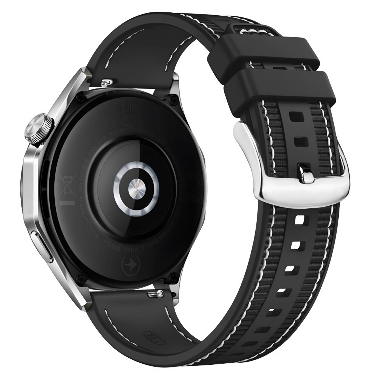 Forzacase Amazfit GTS 4 Mini ile uyumlu Dikişli Kumaş Görünüm Silikon Kordon Kayış - FC1059