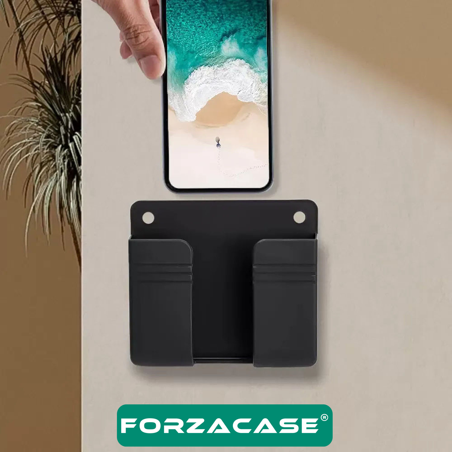 Forzacase Çok Amaçlı Duvara Monte Telefon Şarj İstasyonu ve Kumanda Standı - FC924